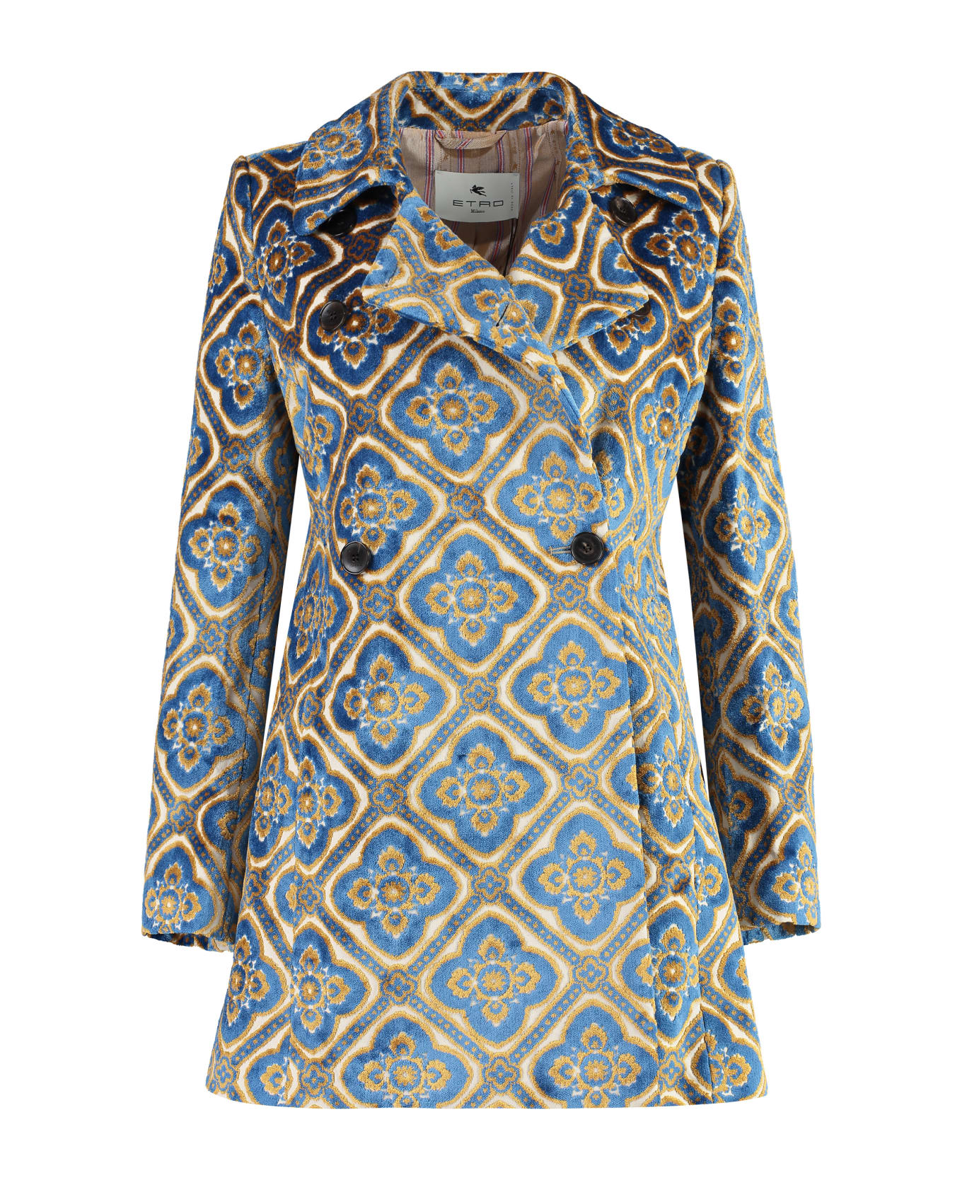 Etro Jacquard Knit Coat - Multicolor コート