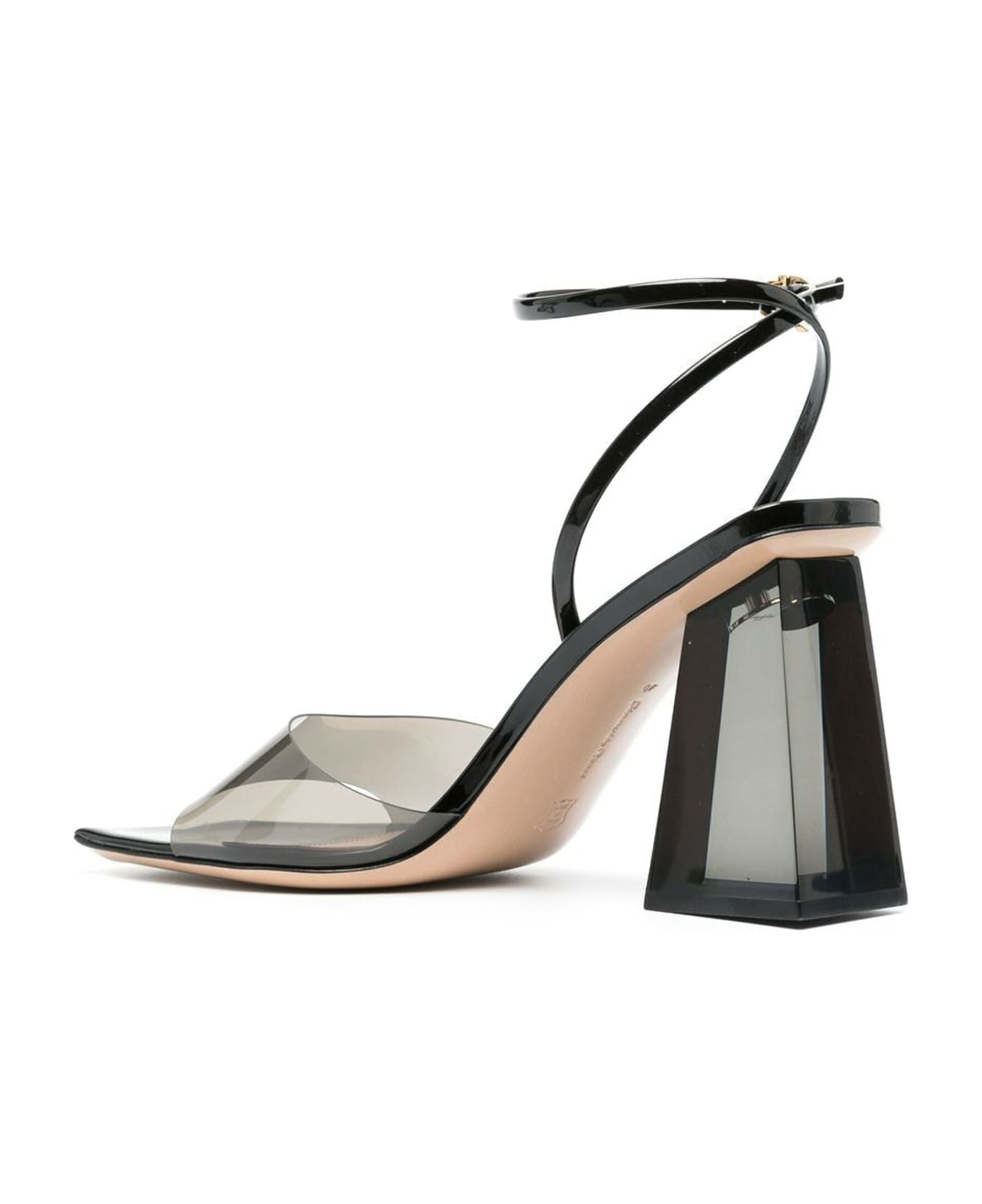Gianvito Rossi Cosmic Sandal 85 Glass+vernice - Essential summer sandals