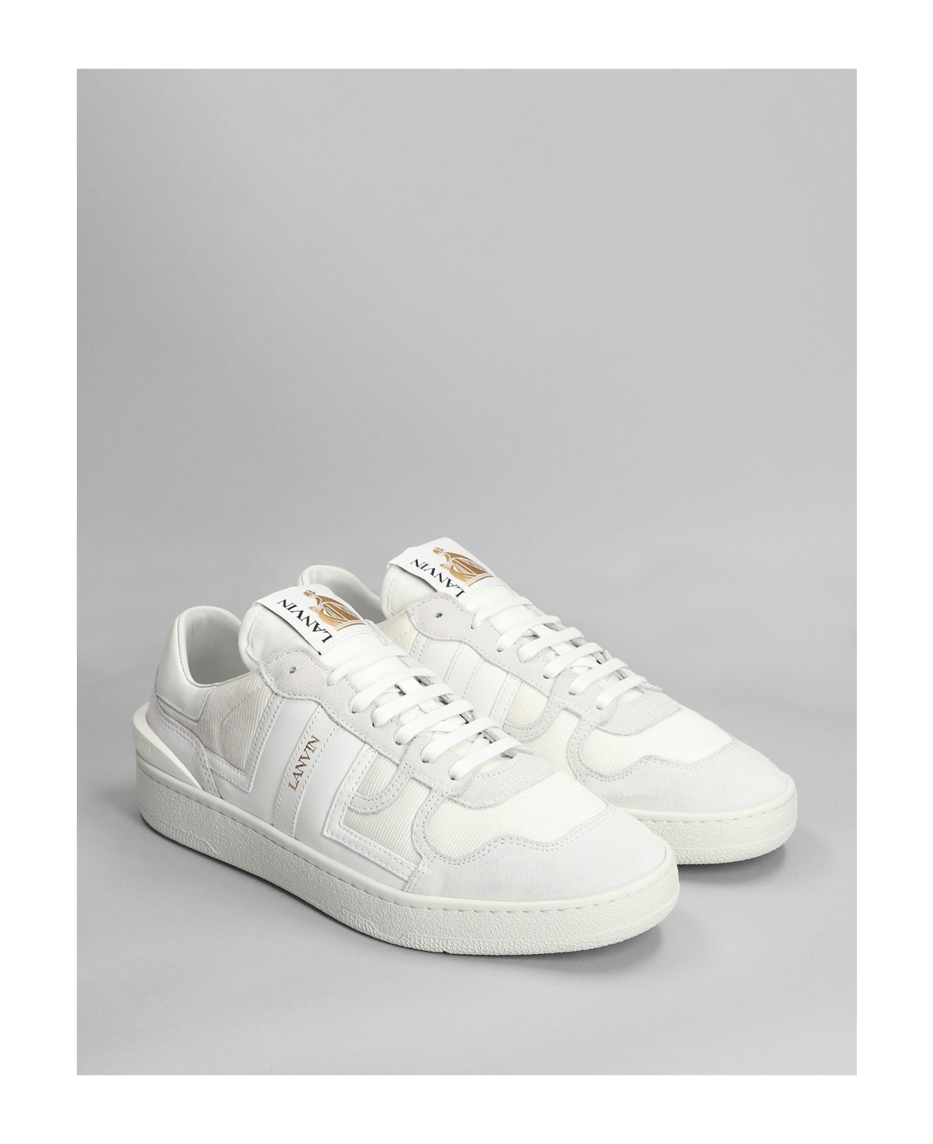 Lanvin Sneakers In White Leather - white