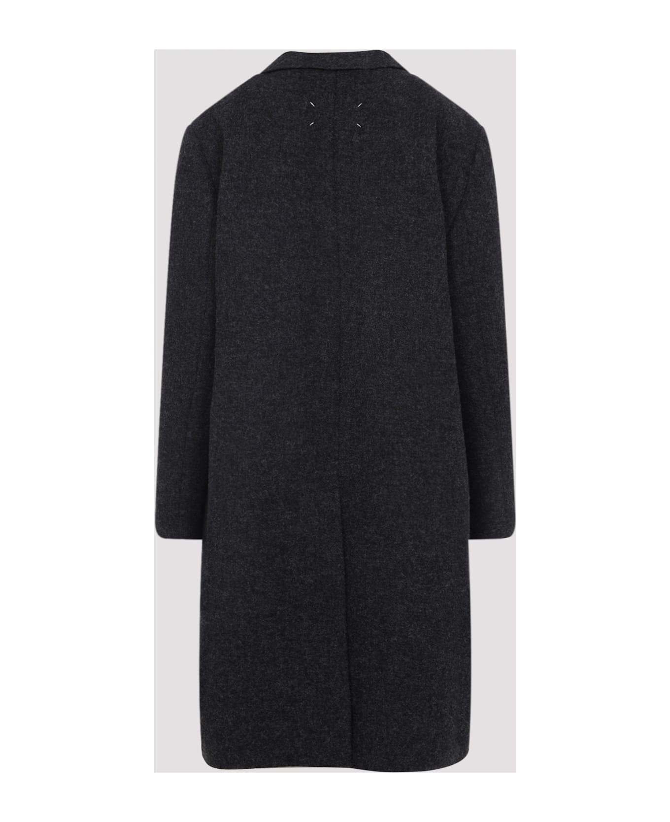 Maison Margiela Virgin Wool Coat - M Melange Carbon