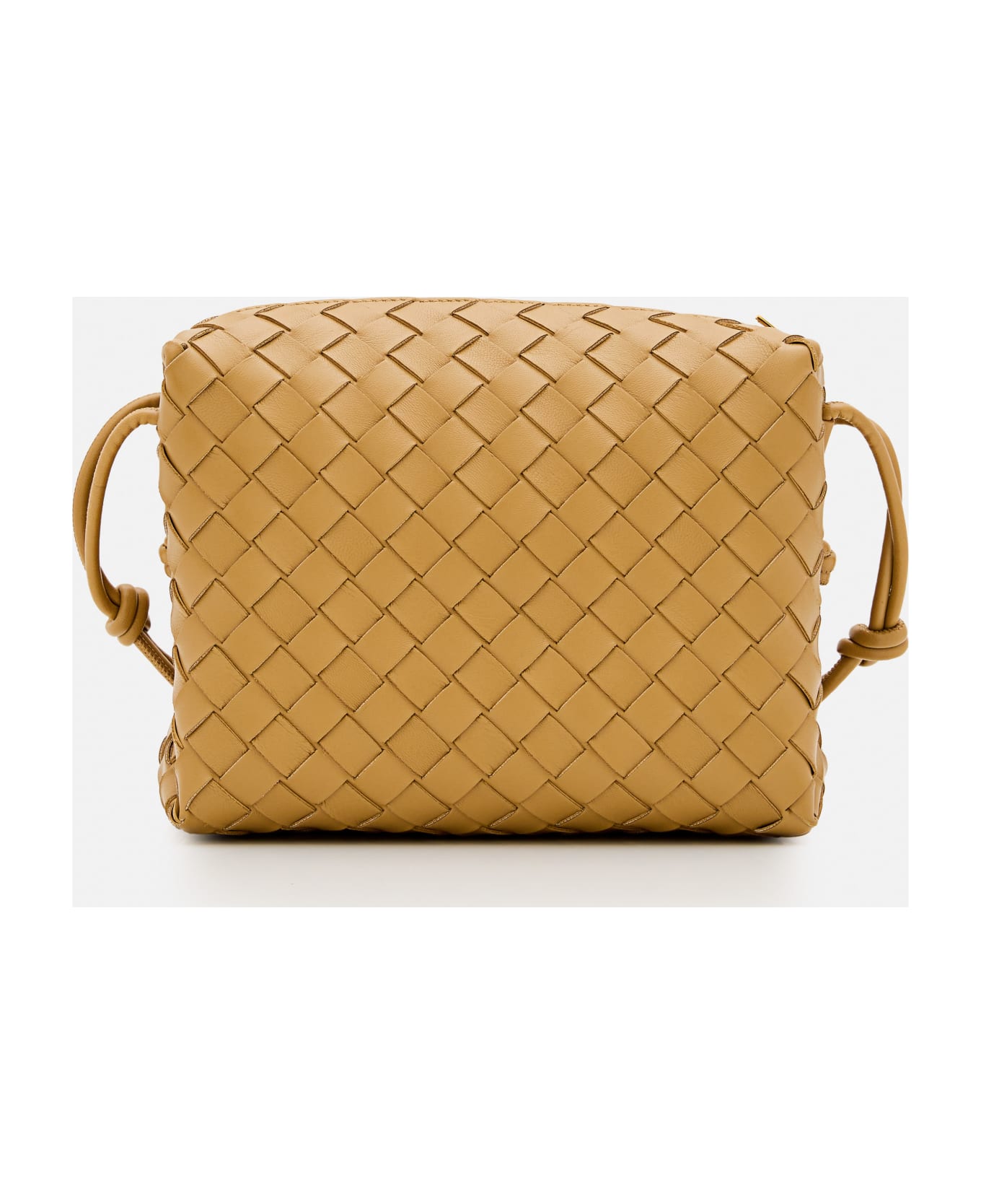 Bottega Veneta Small Loop Leather Camera Bag - Beige