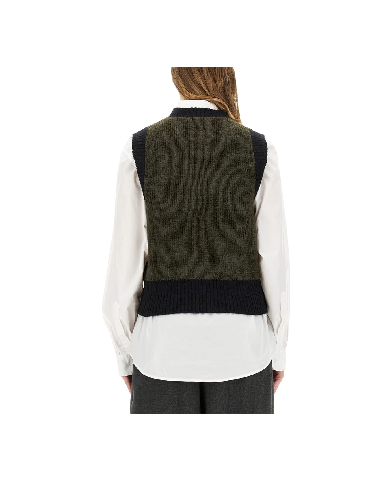 Margaret Howell Wool Vest - GREEN
