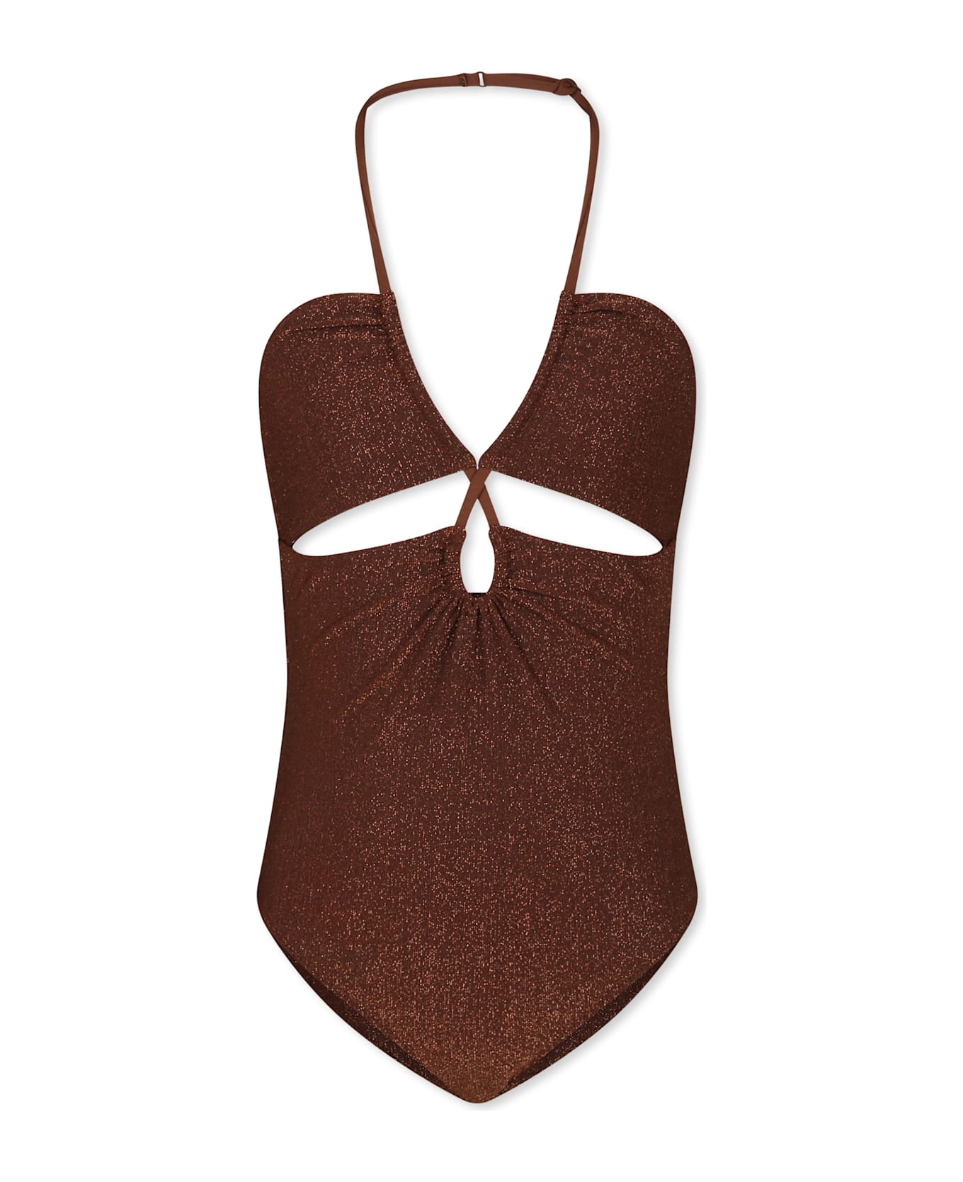 MC2 Saint Barth Brown Swimsuit For Girl - Brown