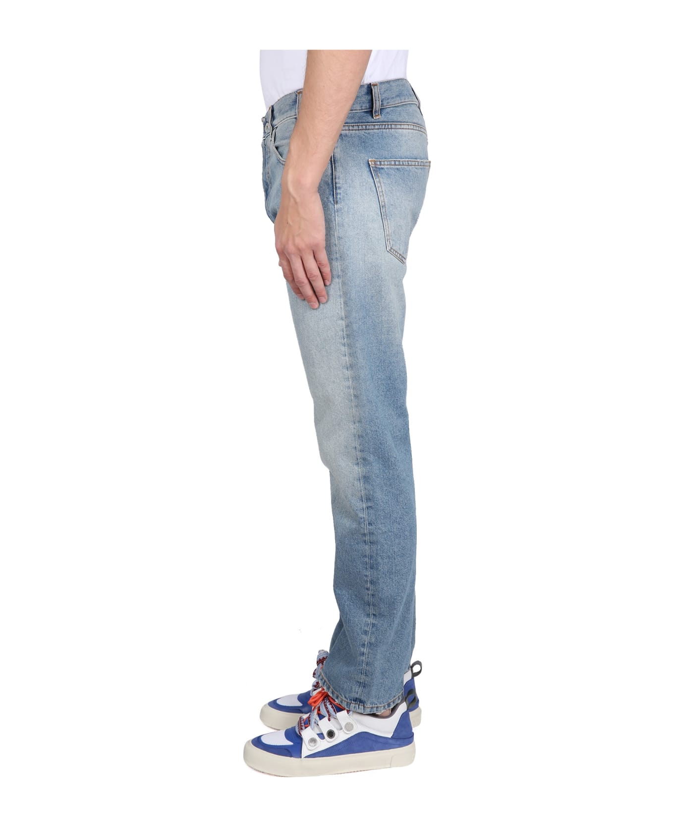 Marcelo Burlon Slim Fit Jeans - BLU ボトムス