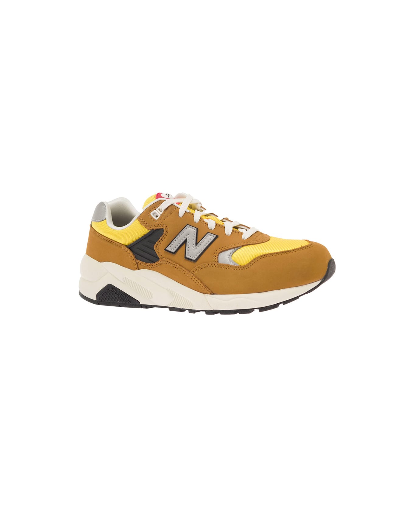 New Balance Beige Low Top Sneakers With Logo In Suede Man - Brown スニーカー