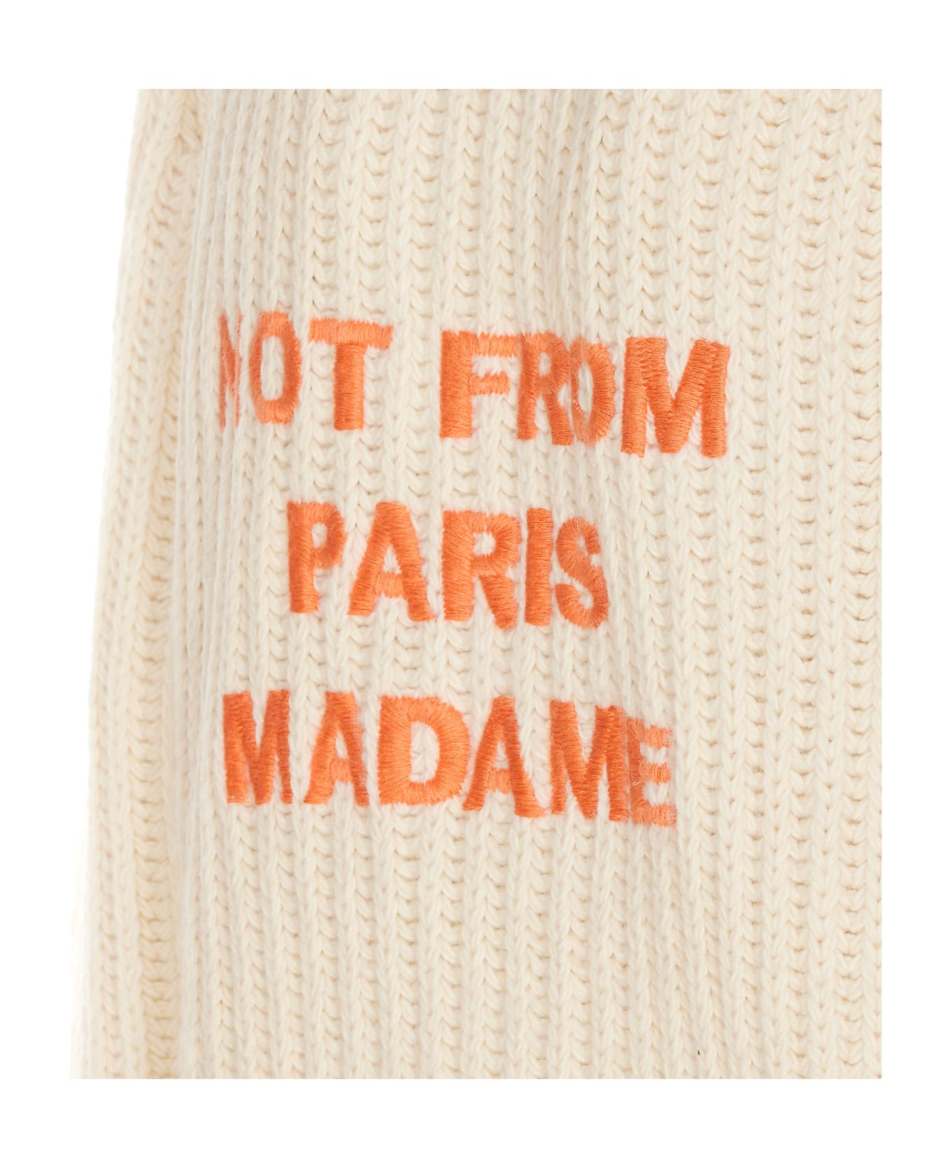 Drôle de Monsieur Le Slogan Sweater - Beige