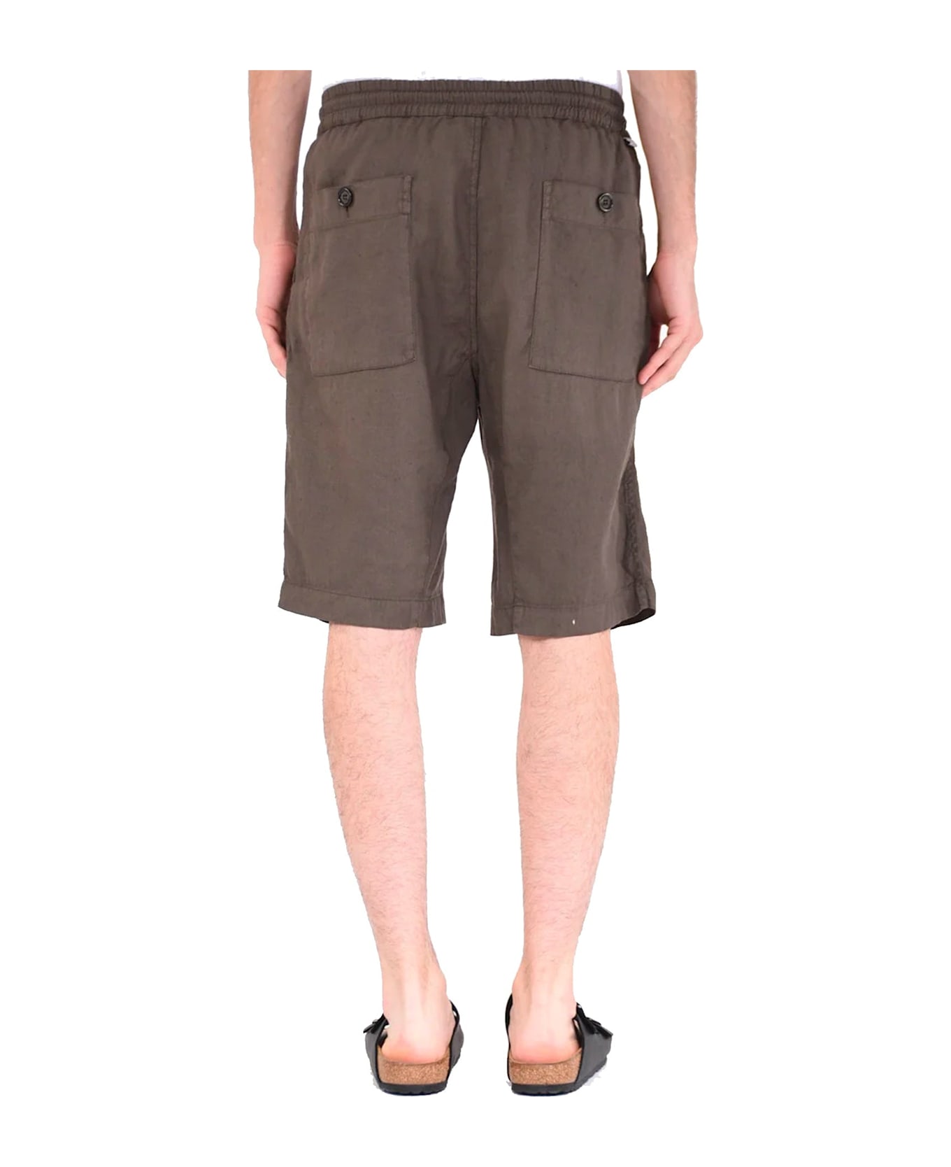 Paolo Pecora Linen Shorts - Brown