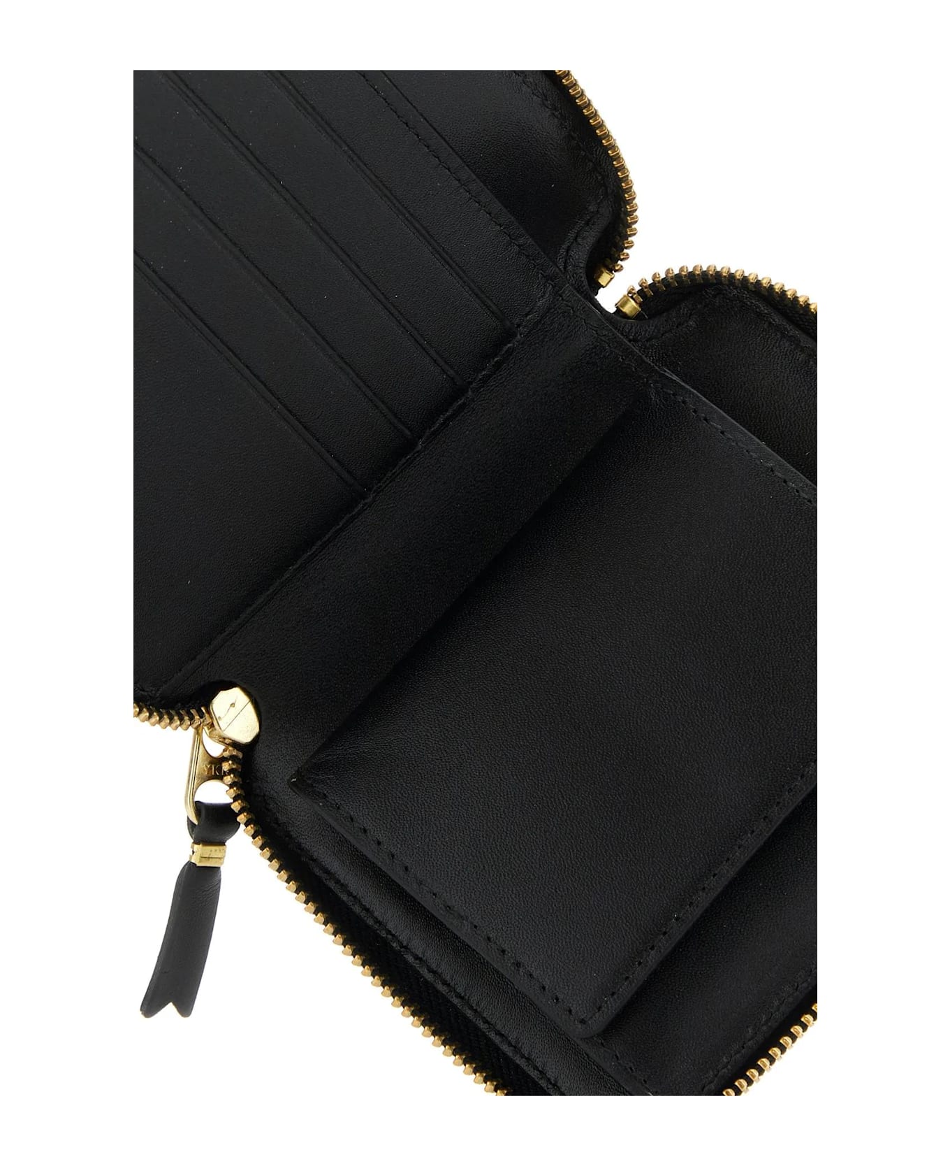 Comme des Garçons Wallet Black Leather Wallet - BLACK