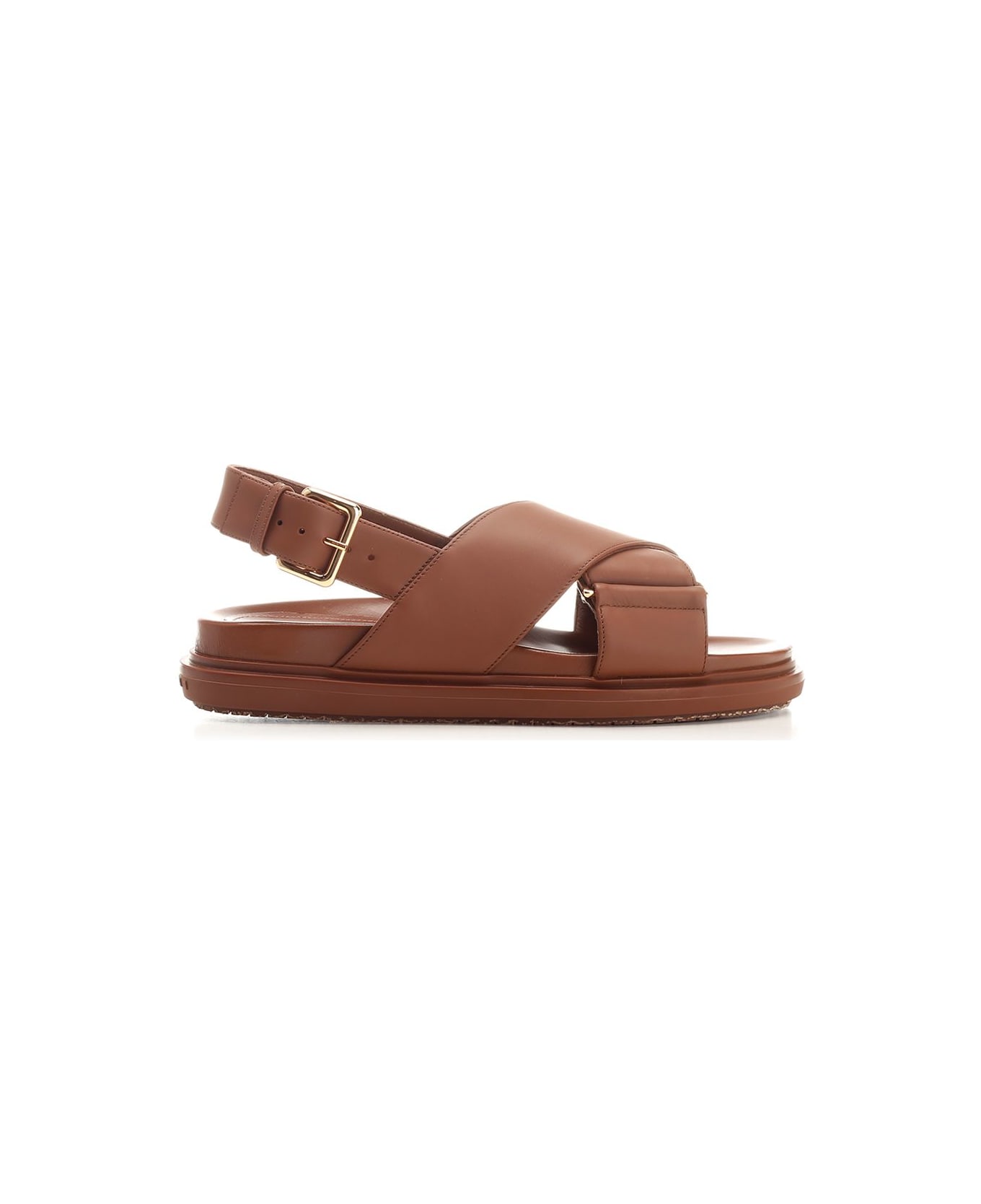 Marni Brown Leather "footbed" - Brown