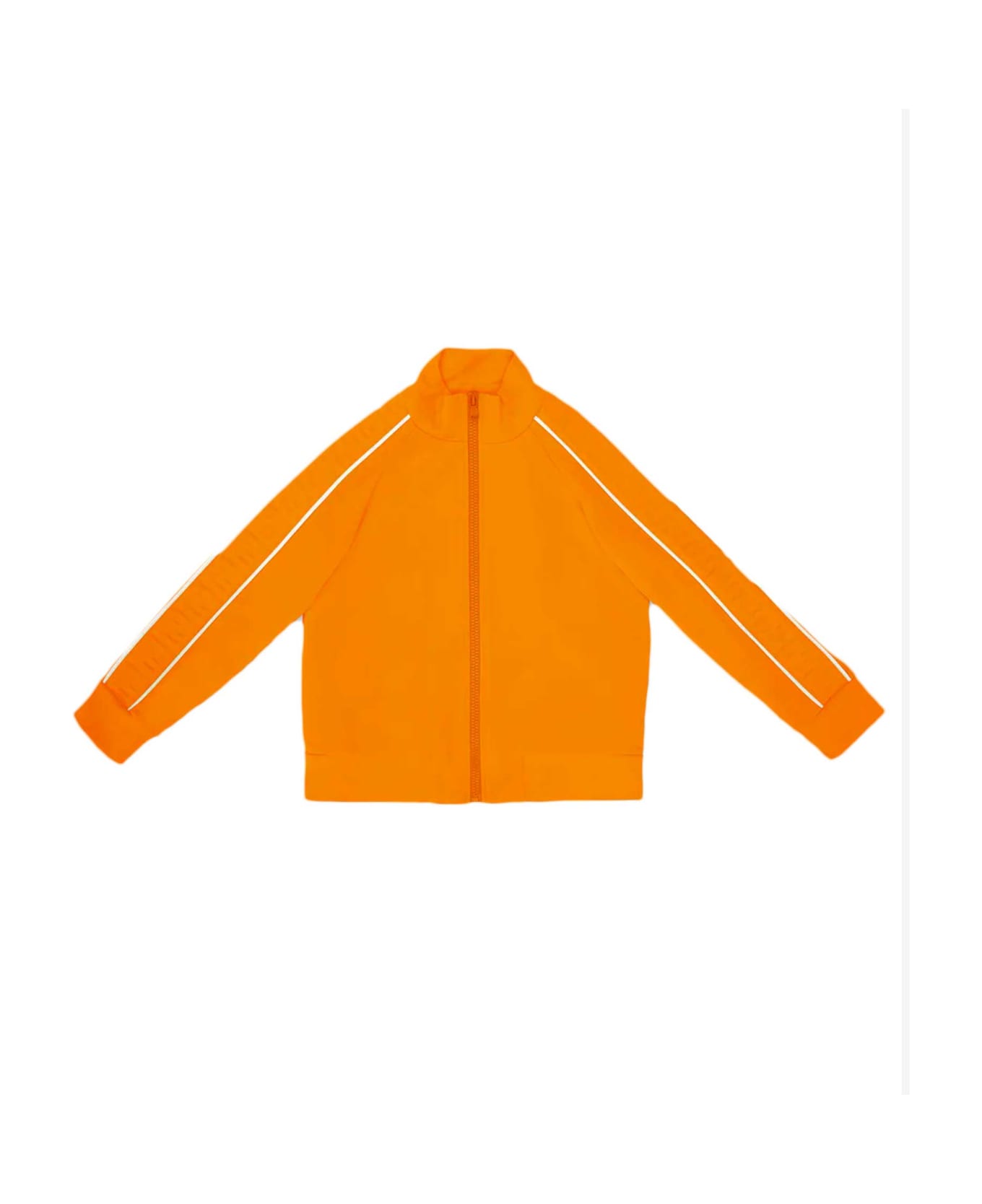 Fendi Orange Sweatshirt With Zip - Papaia