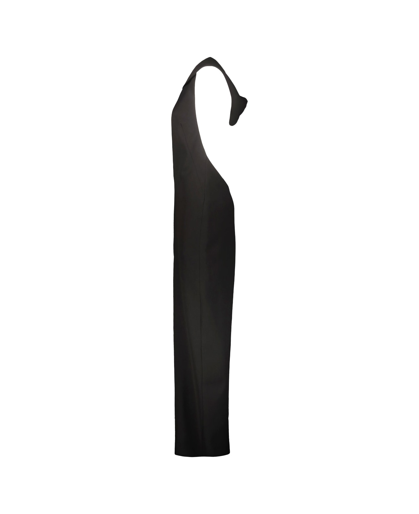 Monot Hooded Dress With Slit - Black ワンピース＆ドレス
