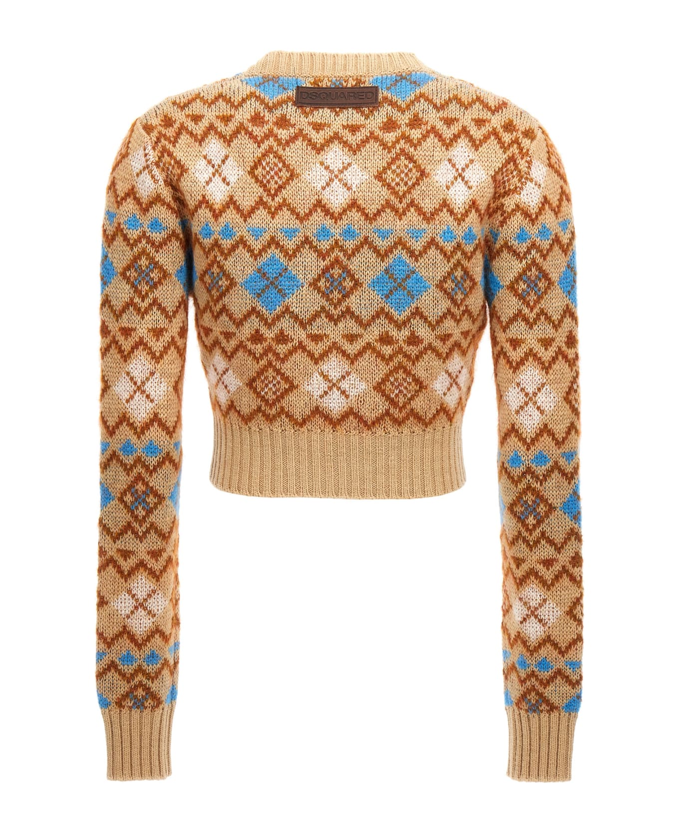 Dsquared2 Heart Vintage Shetland Sweater - Beige
