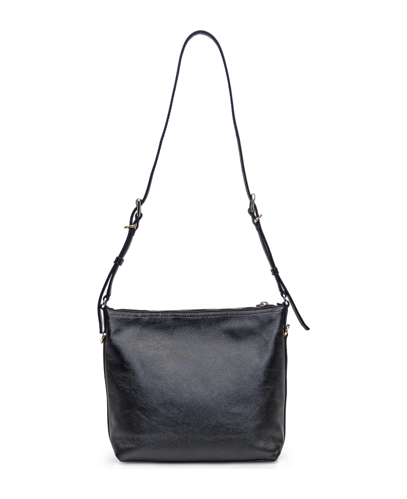 Givenchy Voyou Leather Crossbody Bag - BLACK