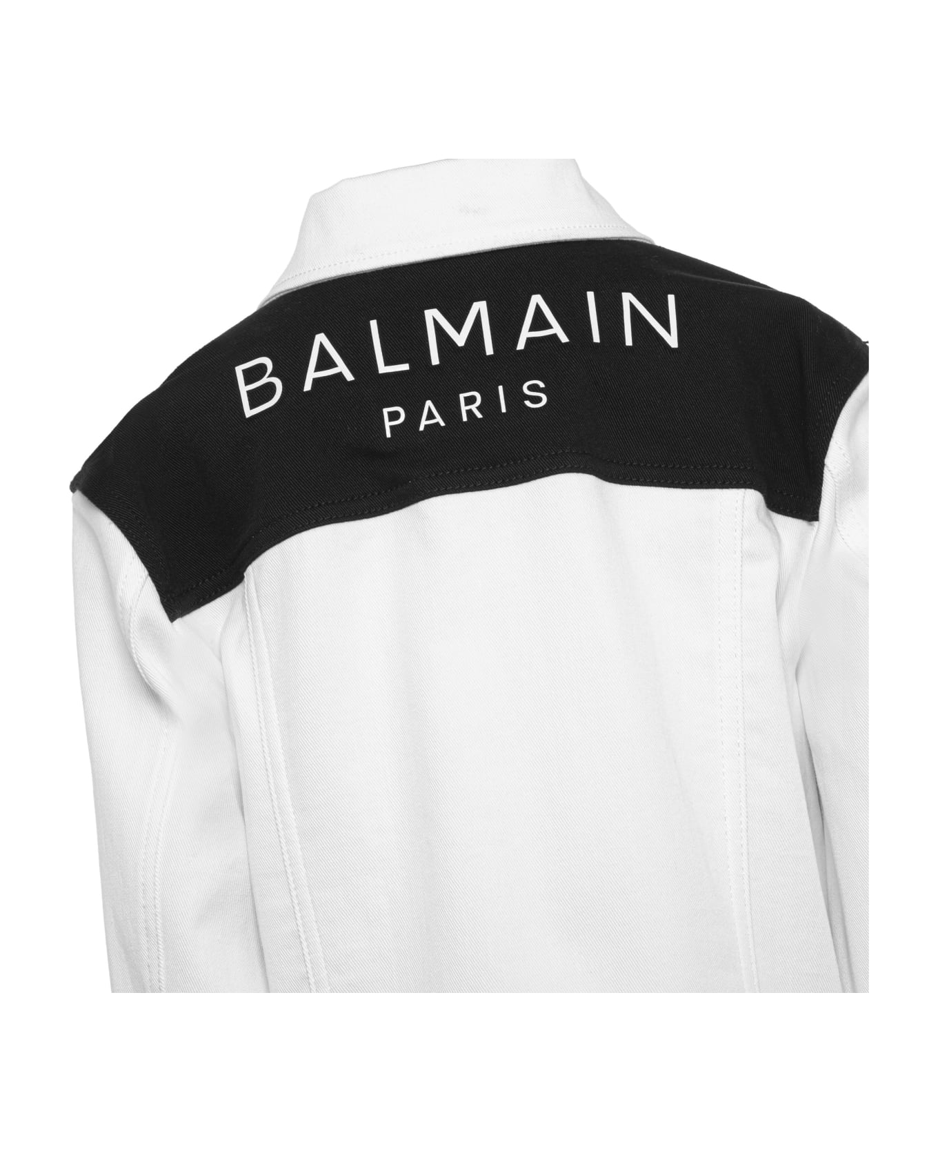 Balmain Jacket With Logo - White