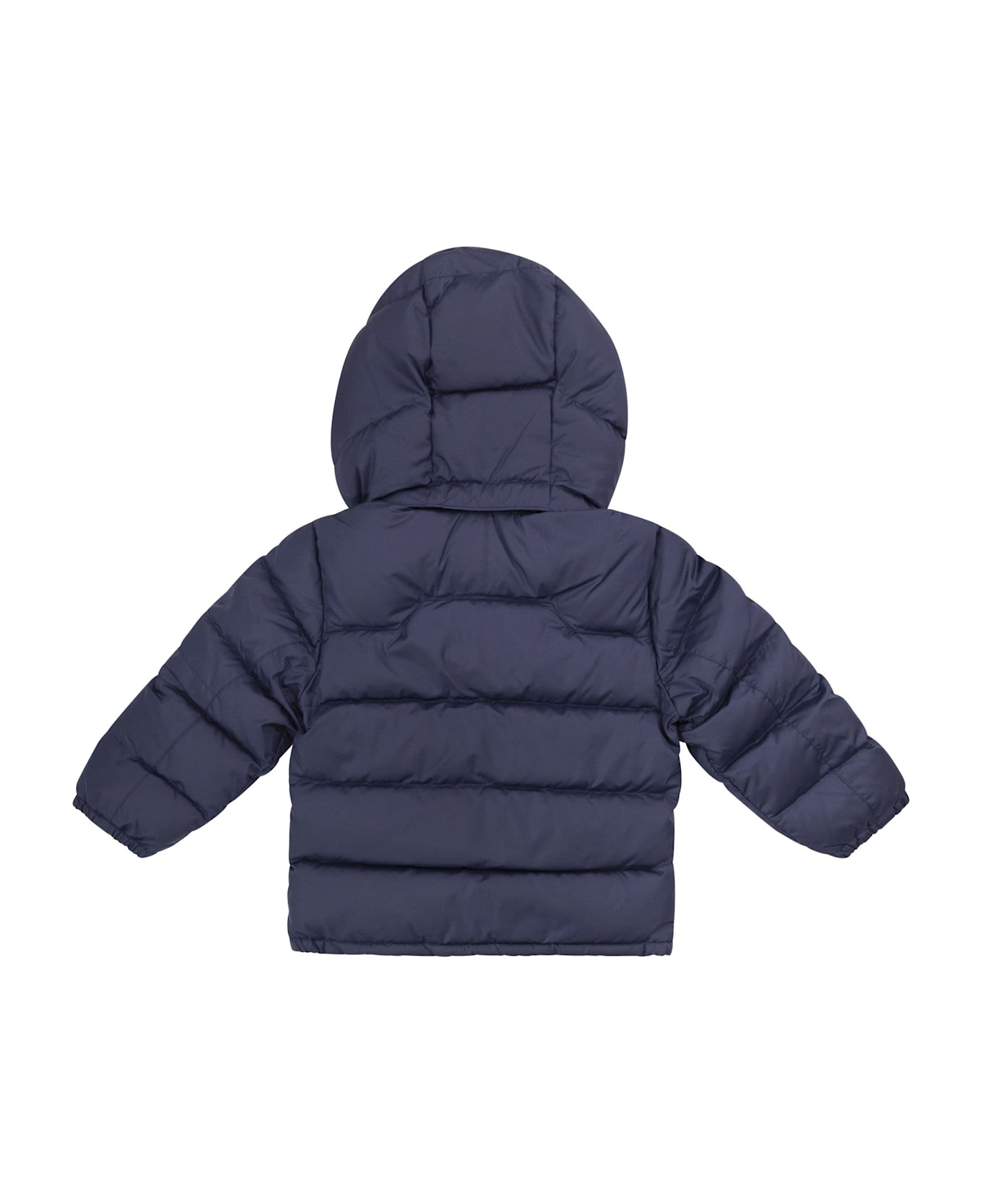 Ralph Lauren Down Jacket With Ripstop Hood - Navy