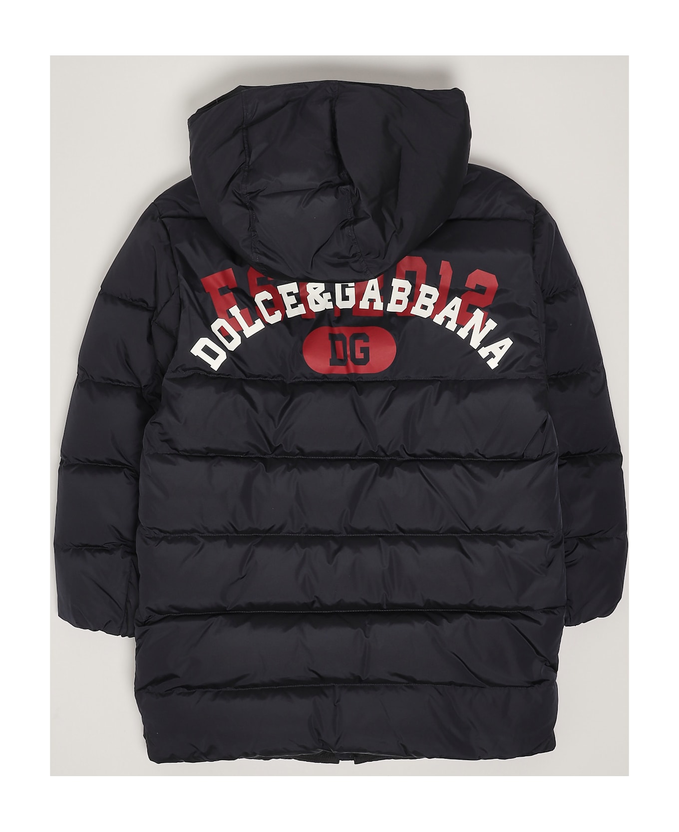 Dolce & Gabbana Long Jacket Down Jacket - BLU