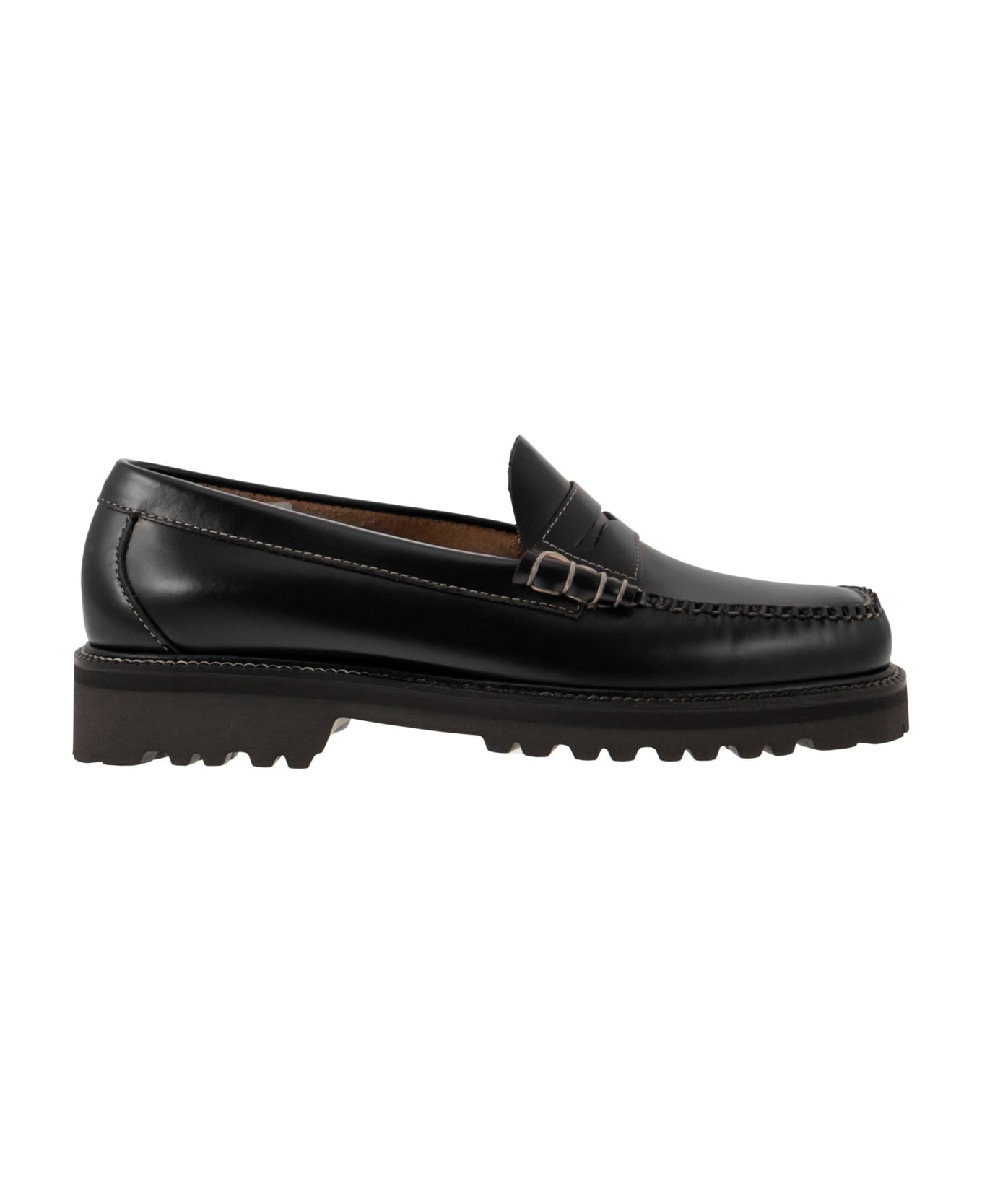 G.H.Bass & Co. Weejun - Leather Moccasins - Black ローファー＆デッキシューズ