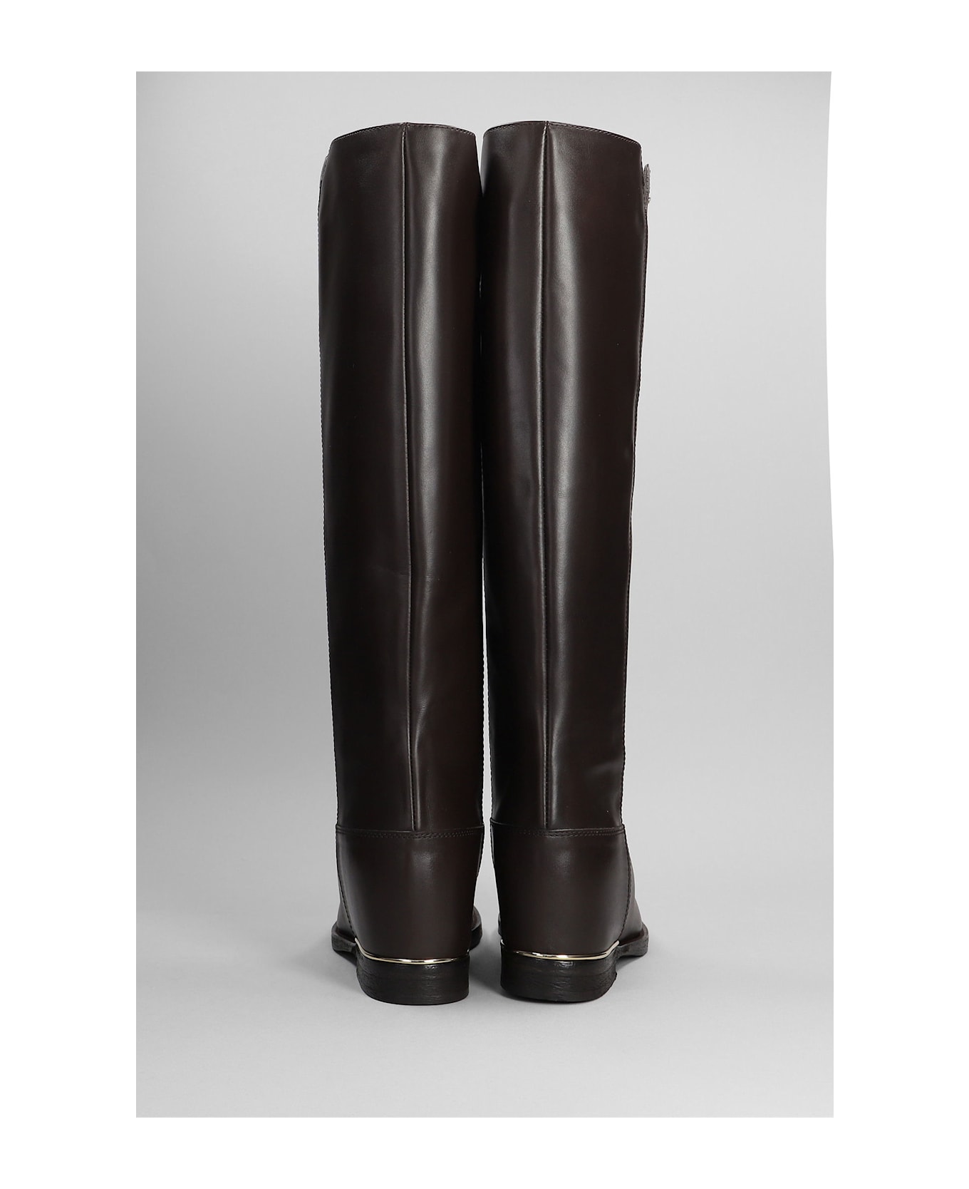 Via Roma 15 In Dark Brown Leather - dark brown