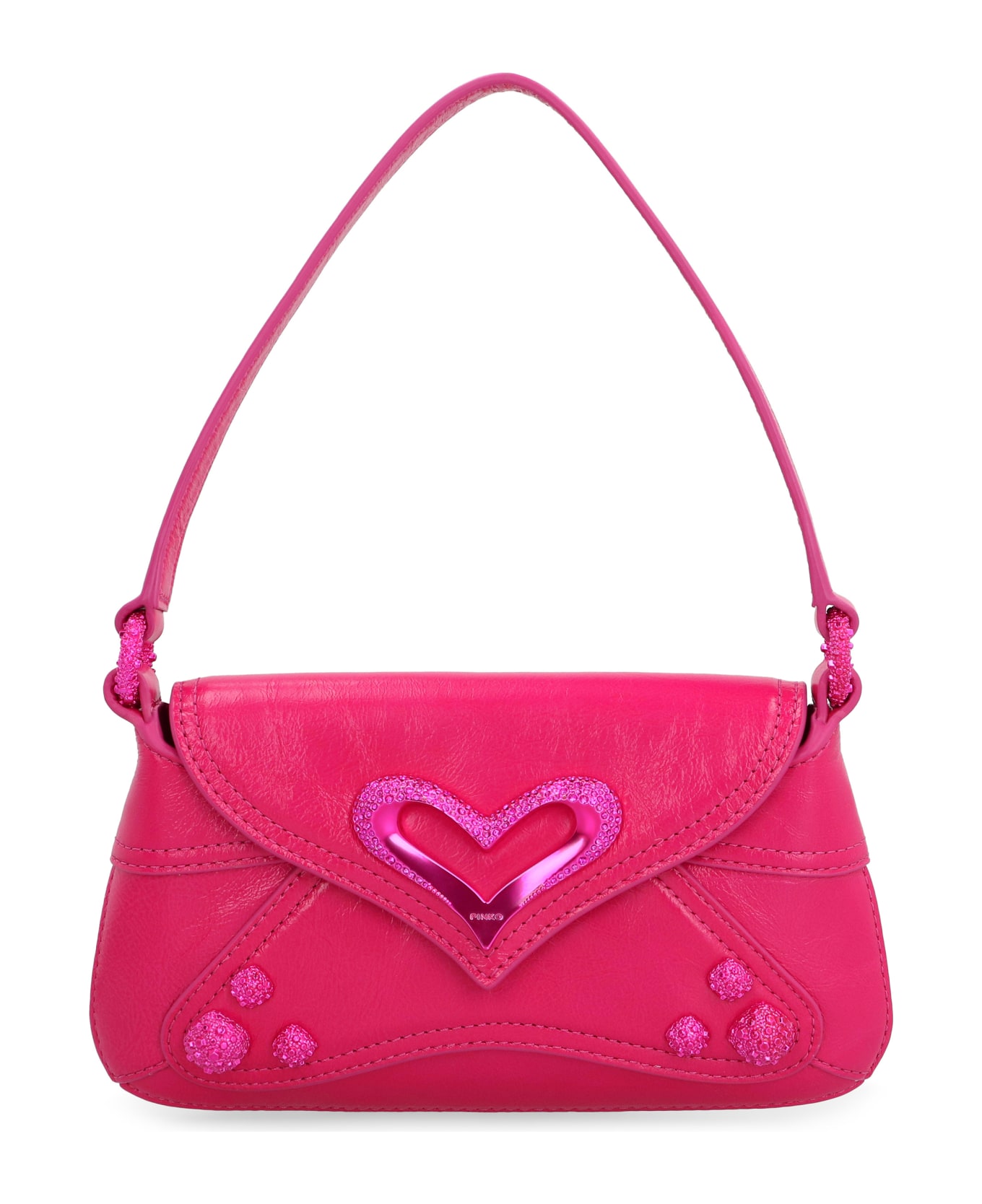 Pinko Baby 520 Bag Leather Bag - Fuchsia トートバッグ