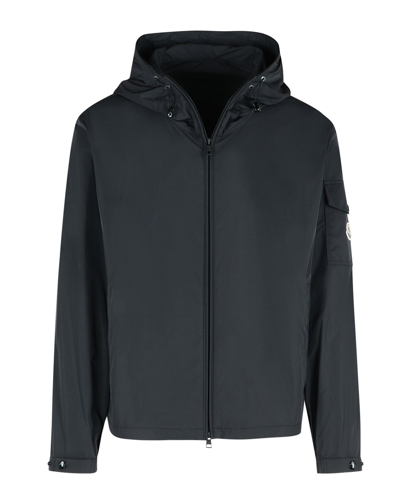 Moncler 'sassiere' Black Polyamide Jacket - Black