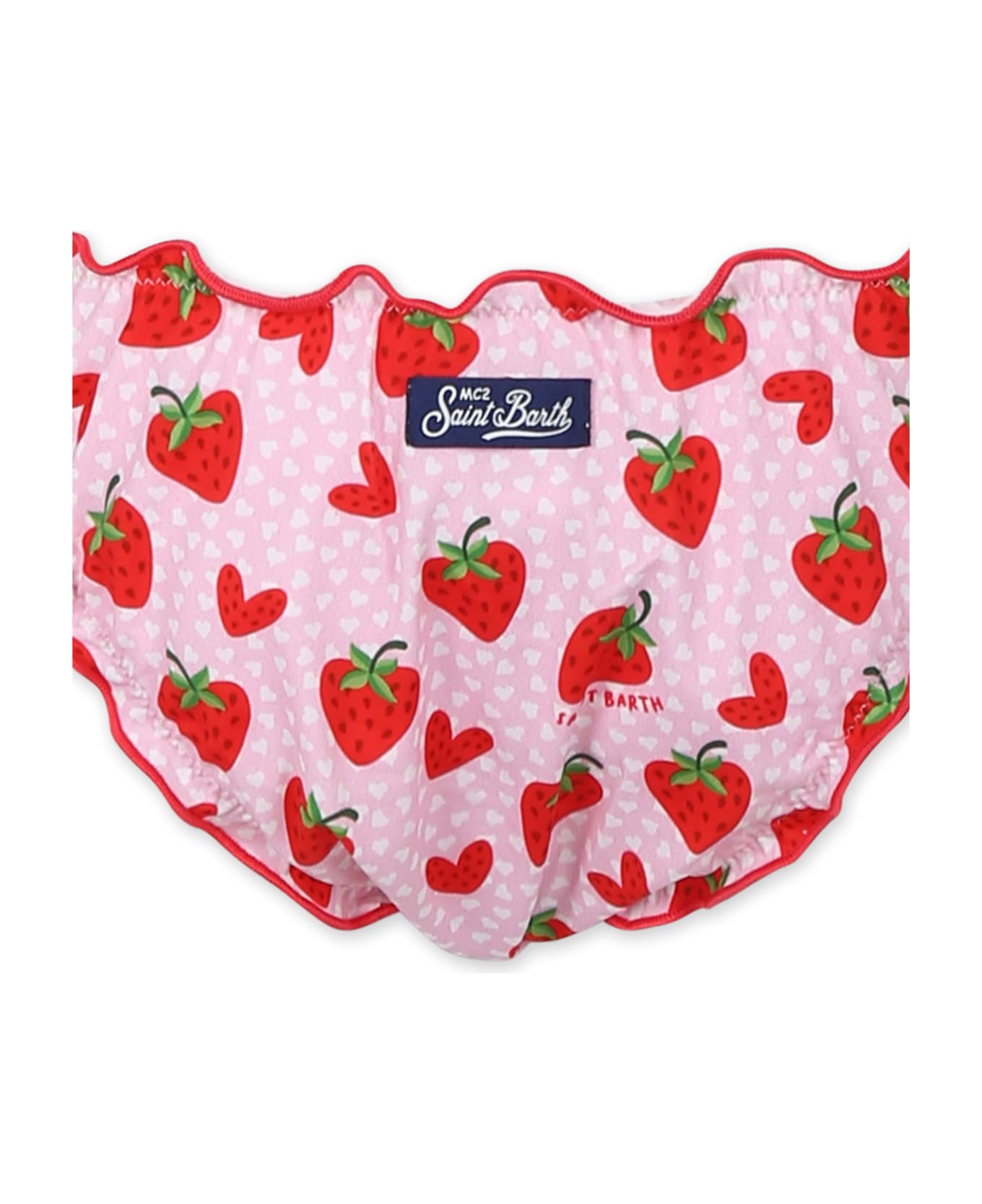 MC2 Saint Barth Pink Bikini For Girl With Strawberries - Pink