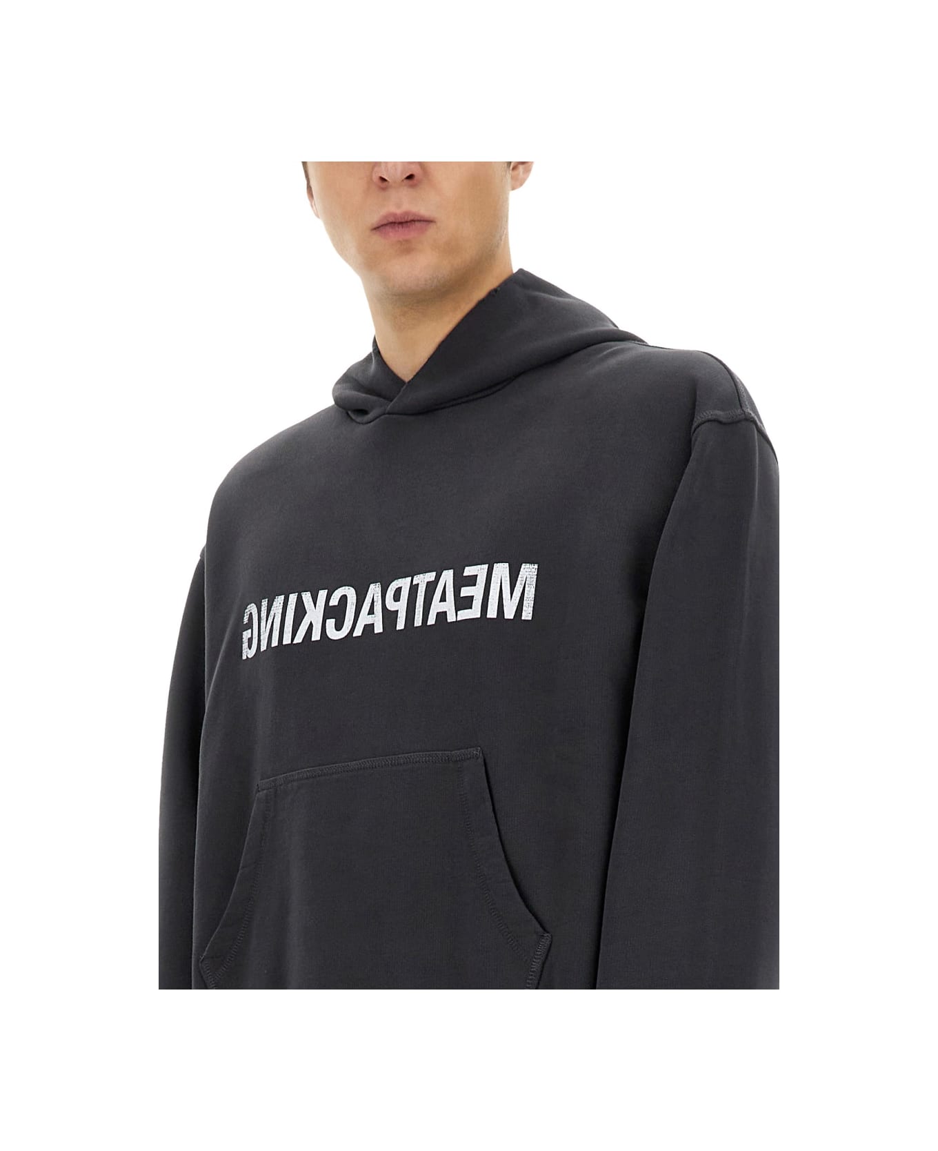 Helmut Lang "meatpacking" Hoodie - BLACK