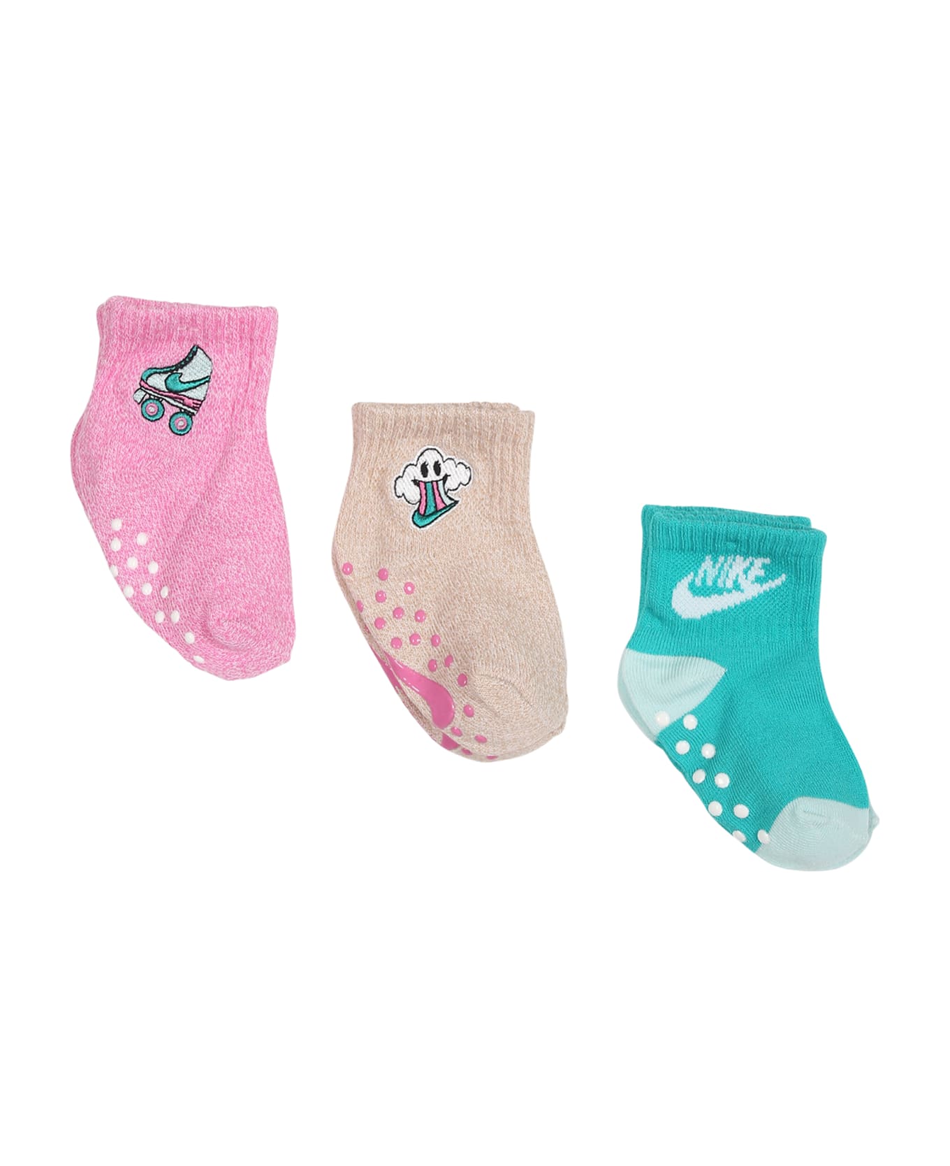 Nike Multicolor Set For Baby Girl With Logo - Multicolor