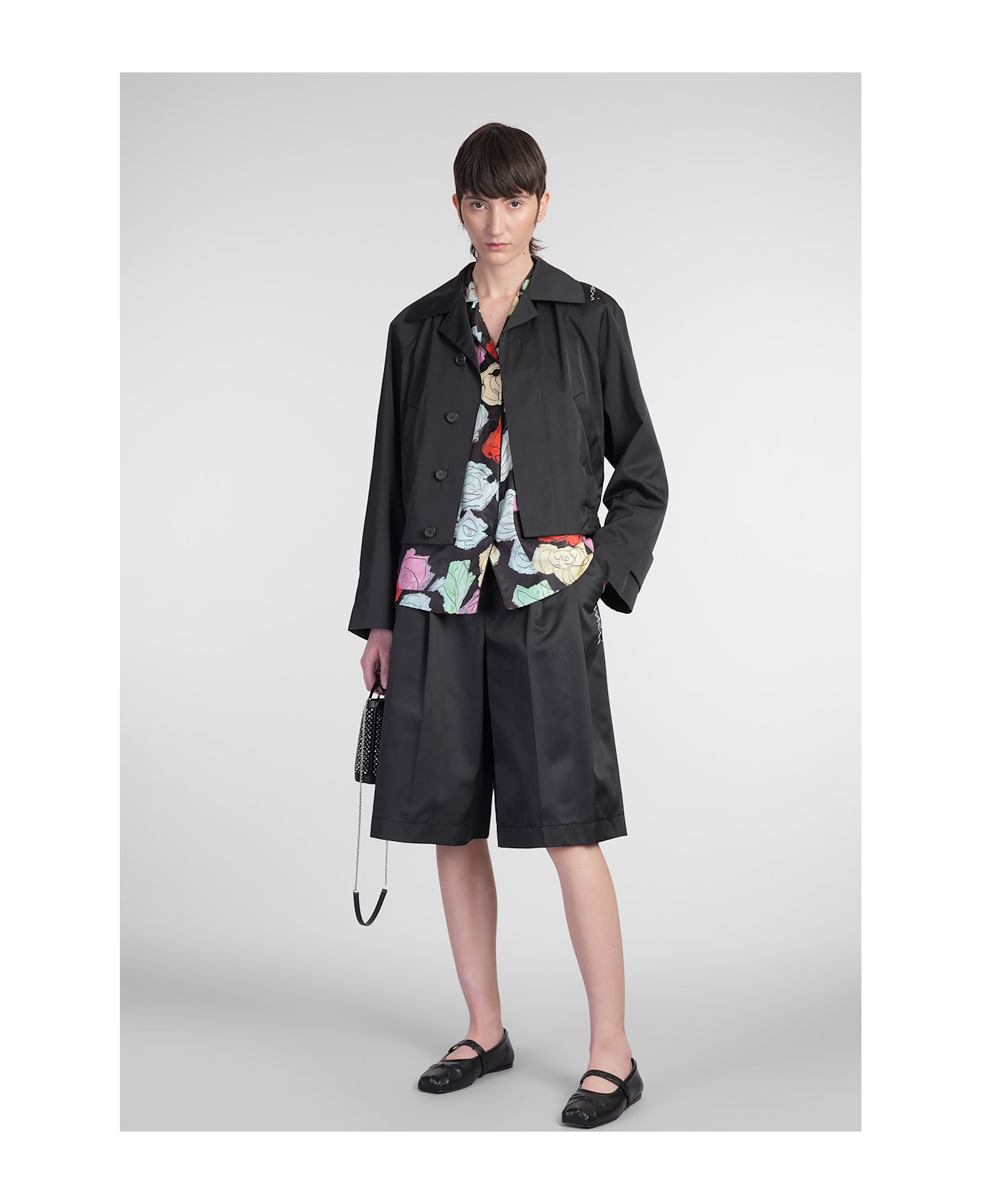 Marni Shorts In Black Cotton - black