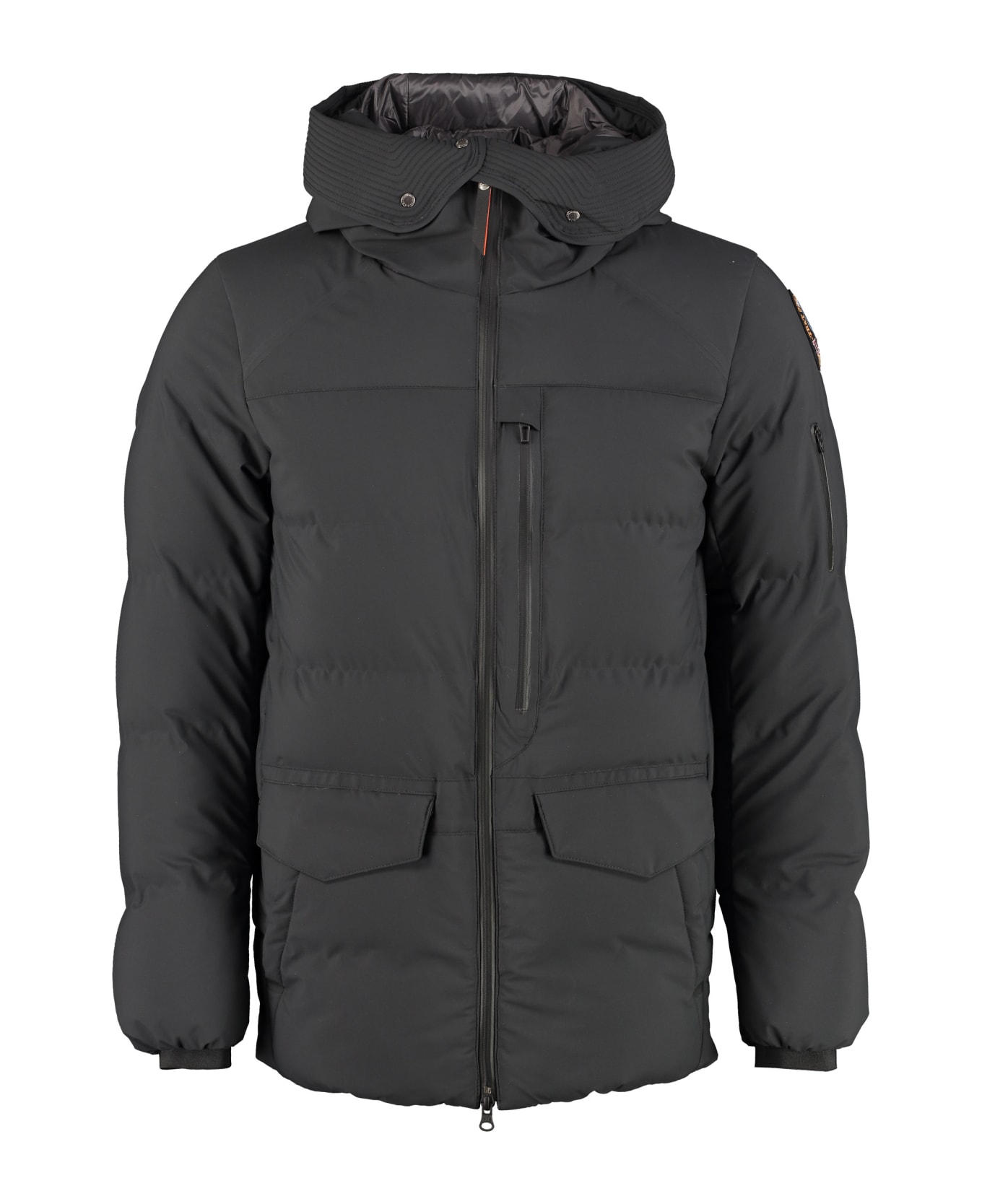 Parajumpers Toukou Full Zip Padded Hooded Jacket - black