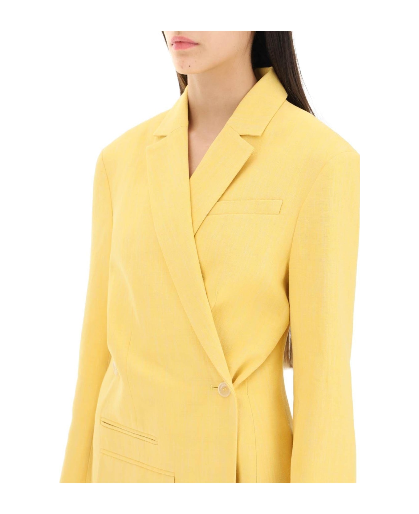 Jacquemus Double-breasted Blazer - Yellow