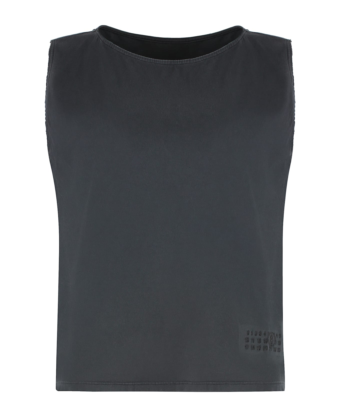 MM6 Maison Margiela Cotton Tank Top - black