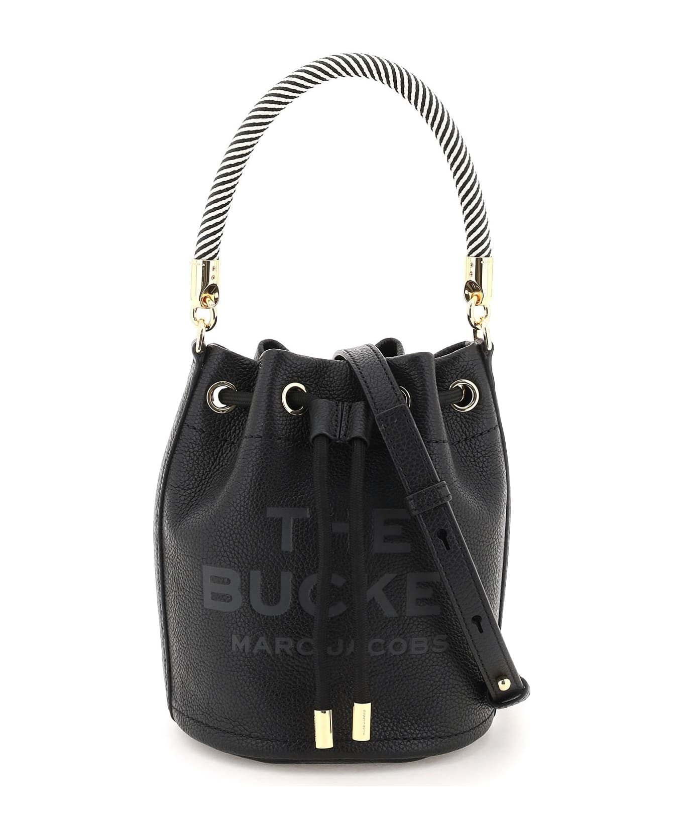 Marc Jacobs The Leather Bucket Bag - BLACK (Black)