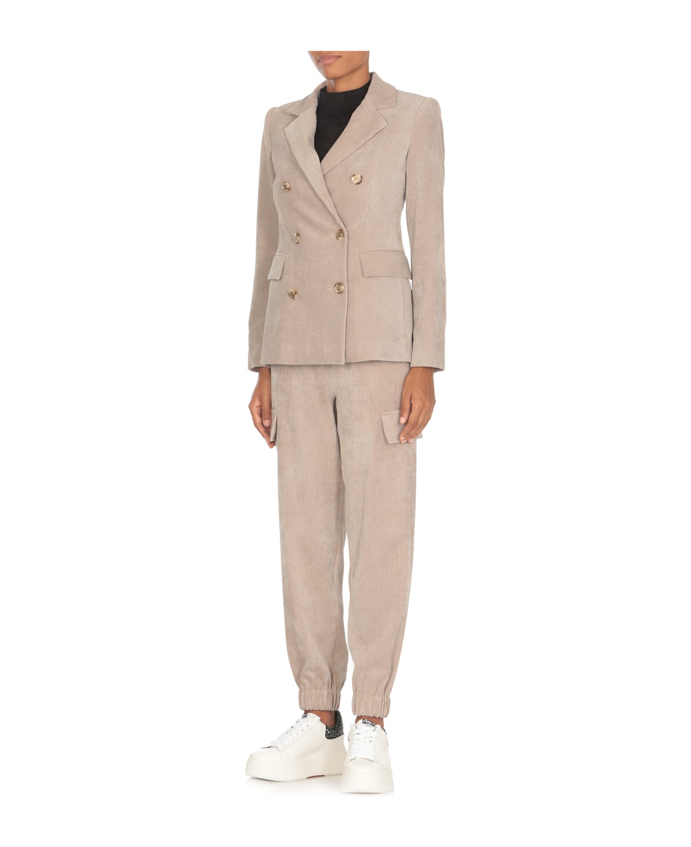 D.Exterior Corduroy Blazer - Beige