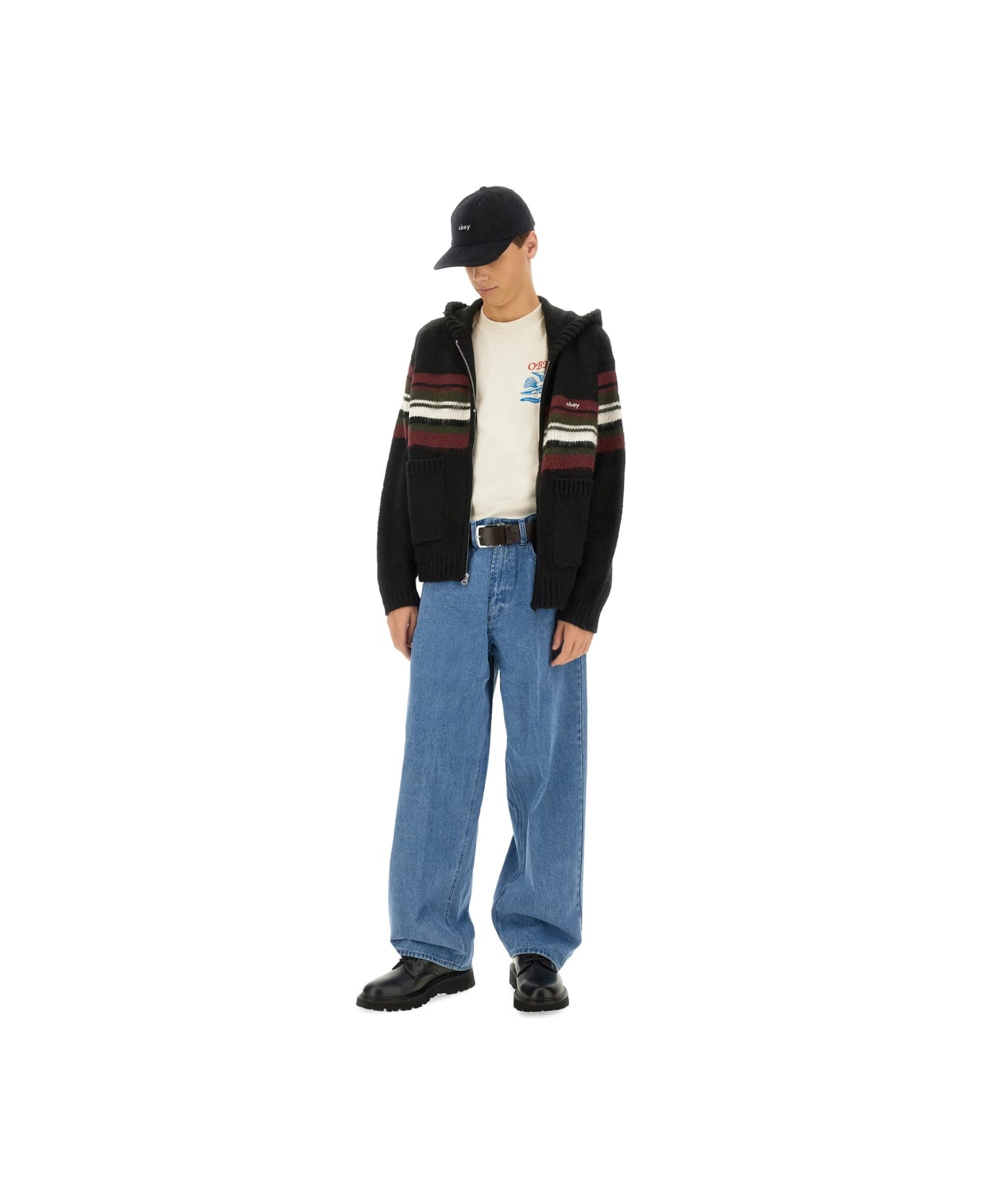 Obey Bigwig Baggy Jeans - BLUE