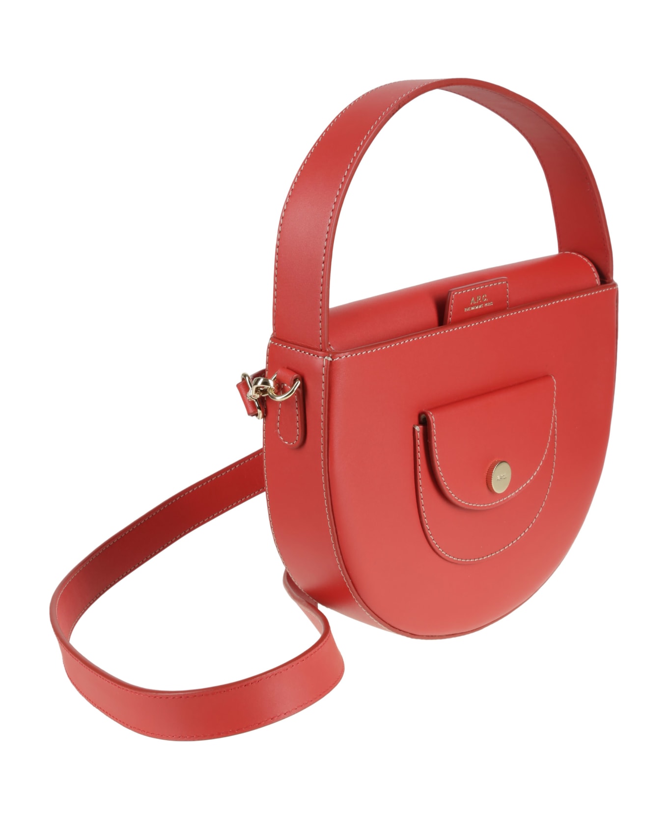 A.P.C. Sac Pocket Handbag - Gaa Red