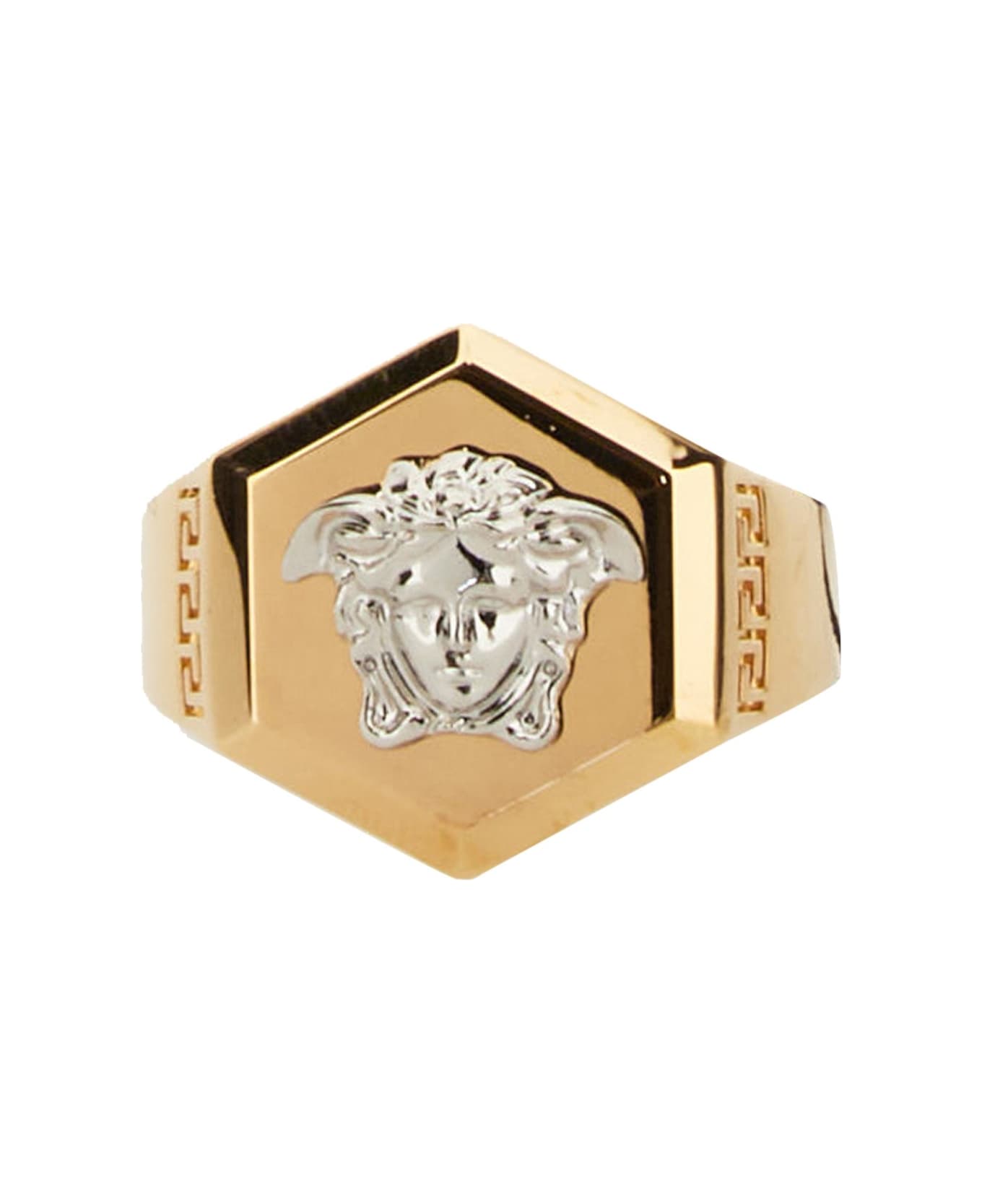 Versace Nuts & Bolts Jellyfish Ring - ORO