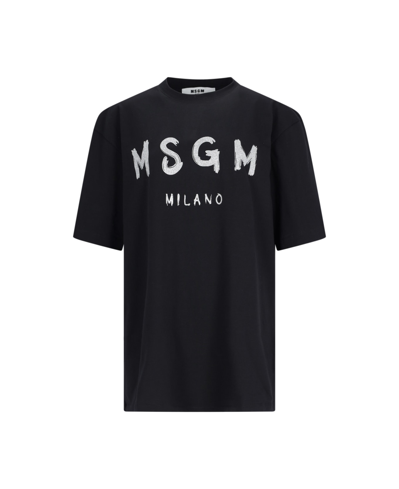 MSGM Printed T-shirt - Black   Tシャツ