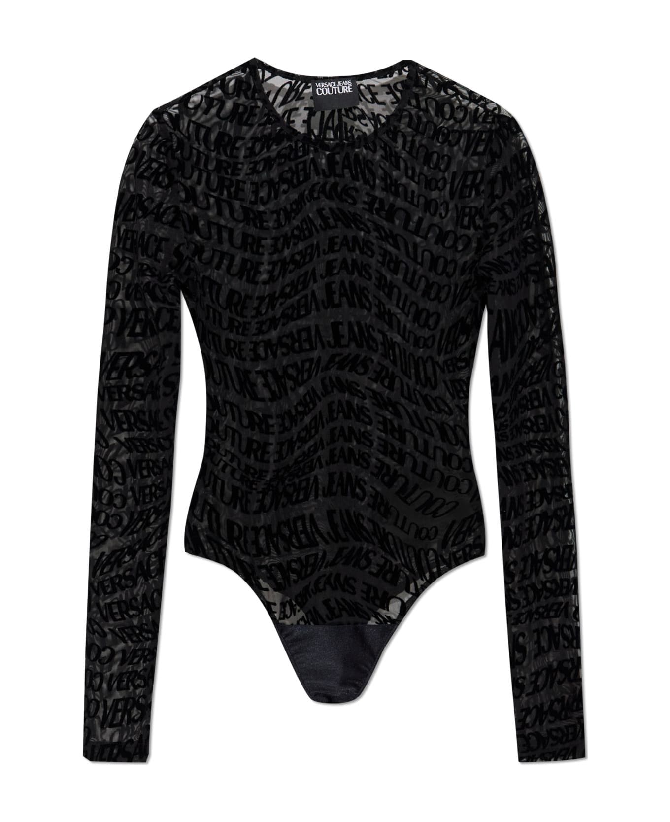 Versace Jeans Couture Body With Long Sleeves - Black