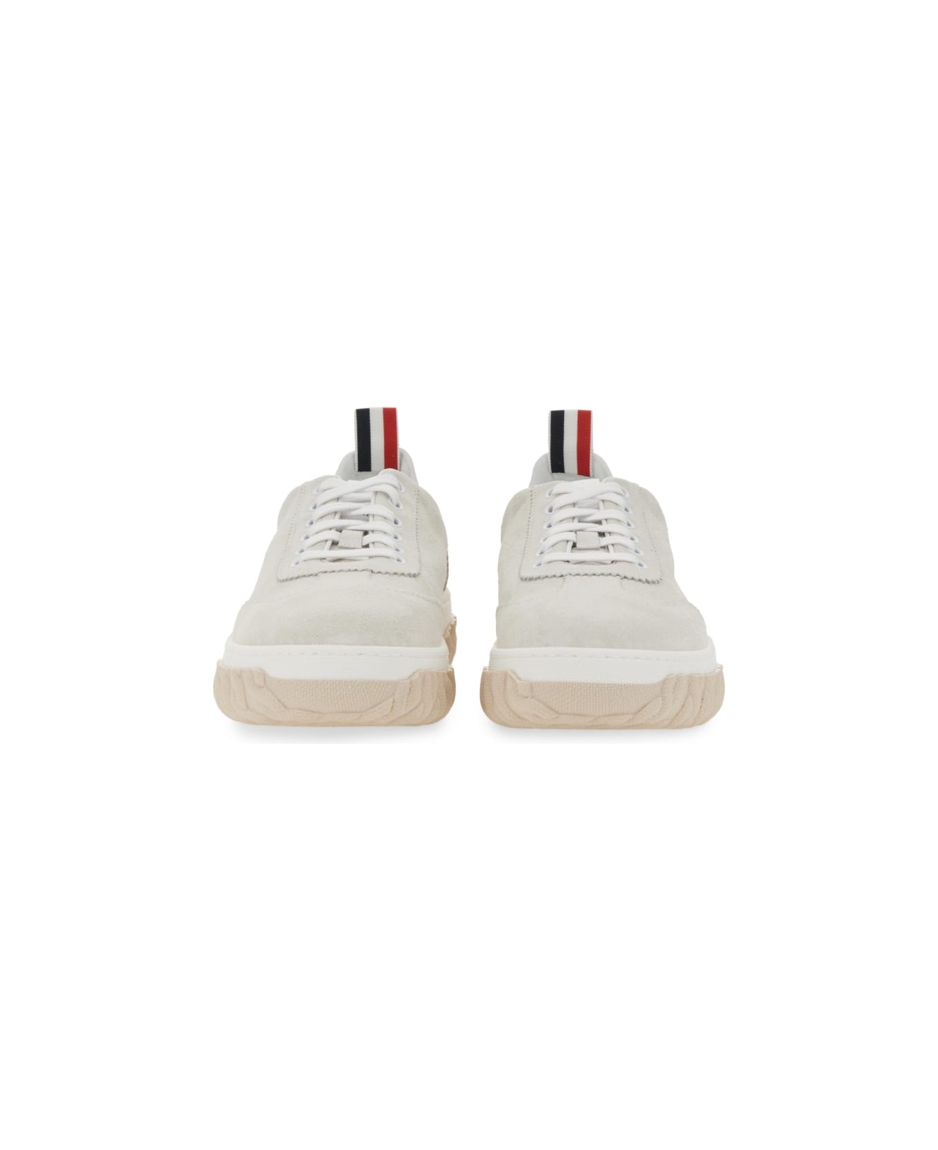 Thom Browne Court Sneaker. - WHITE