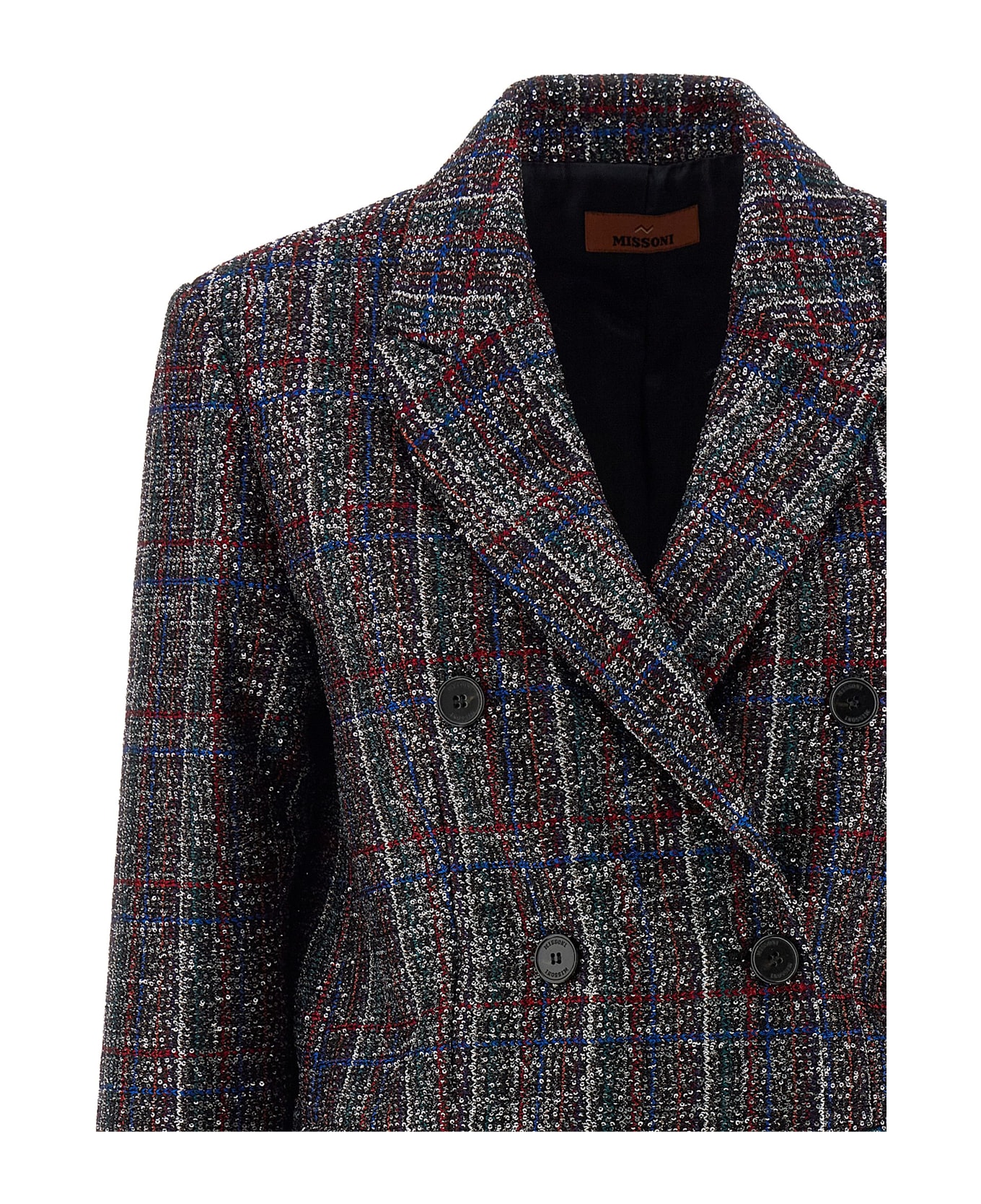 Missoni Sequin Tartan Blazer - Multicolor