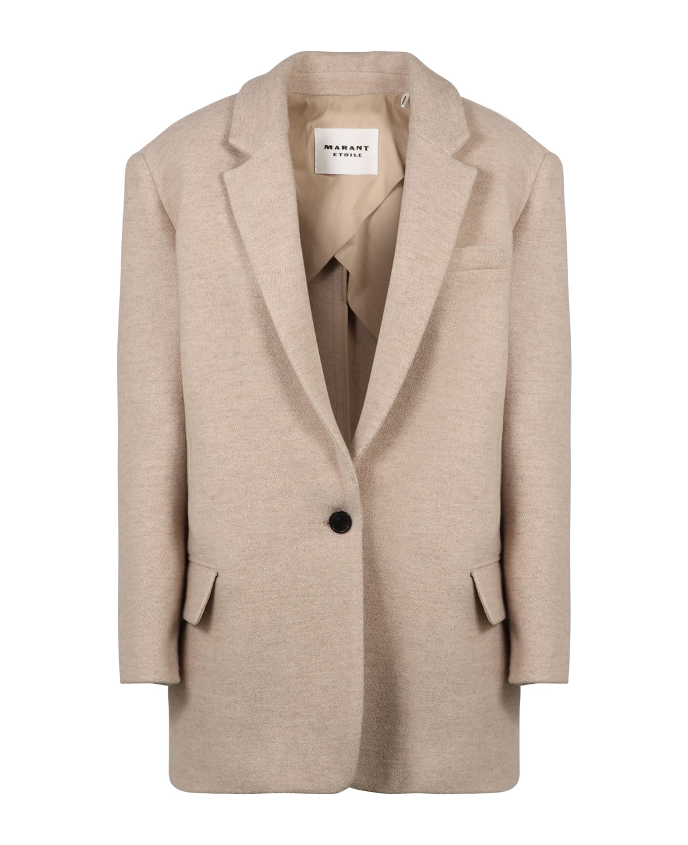 Marant Étoile Wool Single-breasted Blazer - Beige