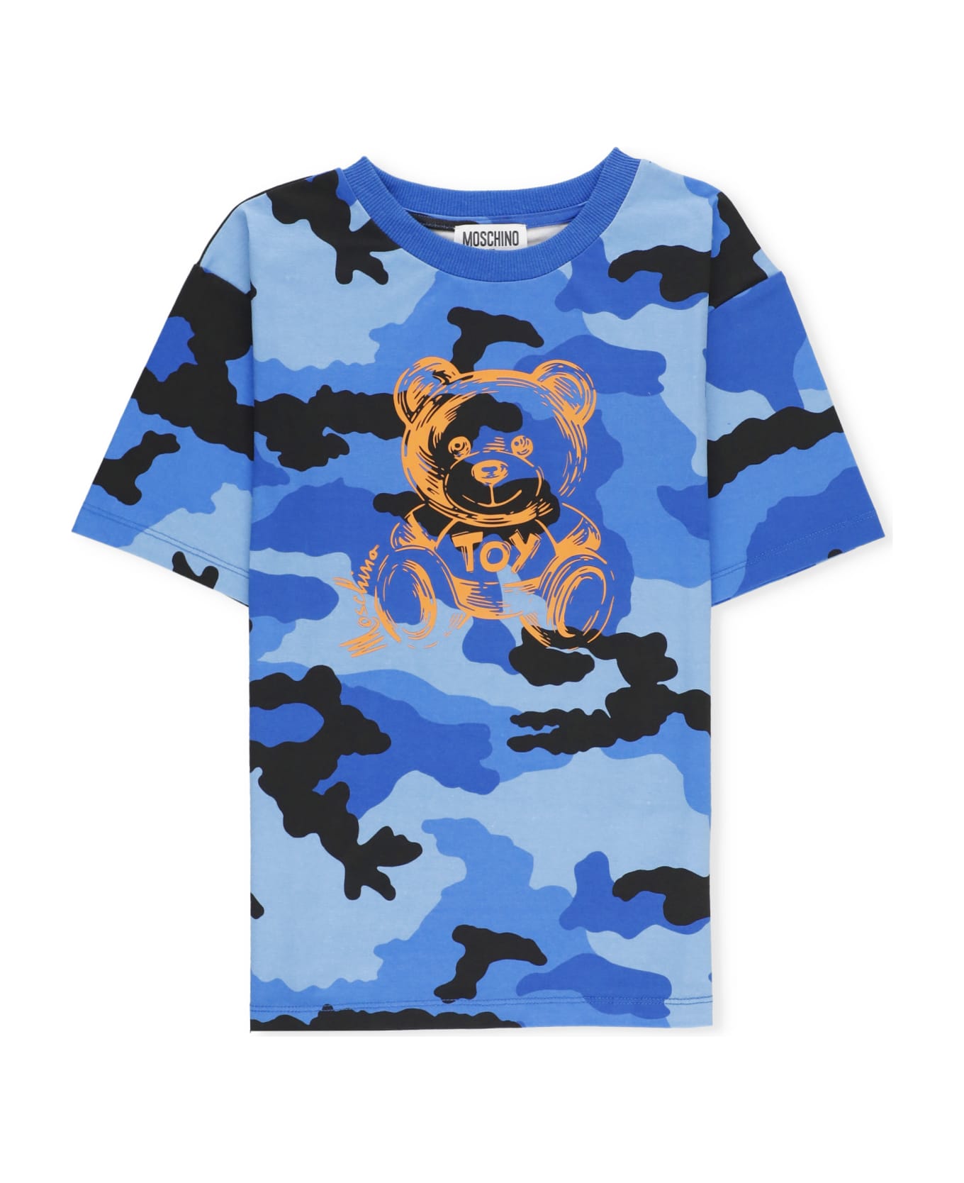 Moschino T-shirt With Print - Blue Tシャツ＆ポロシャツ