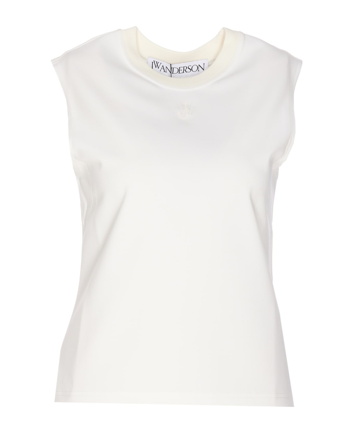 J.W. Anderson Embroidered Jwa Logo Tank Top - White