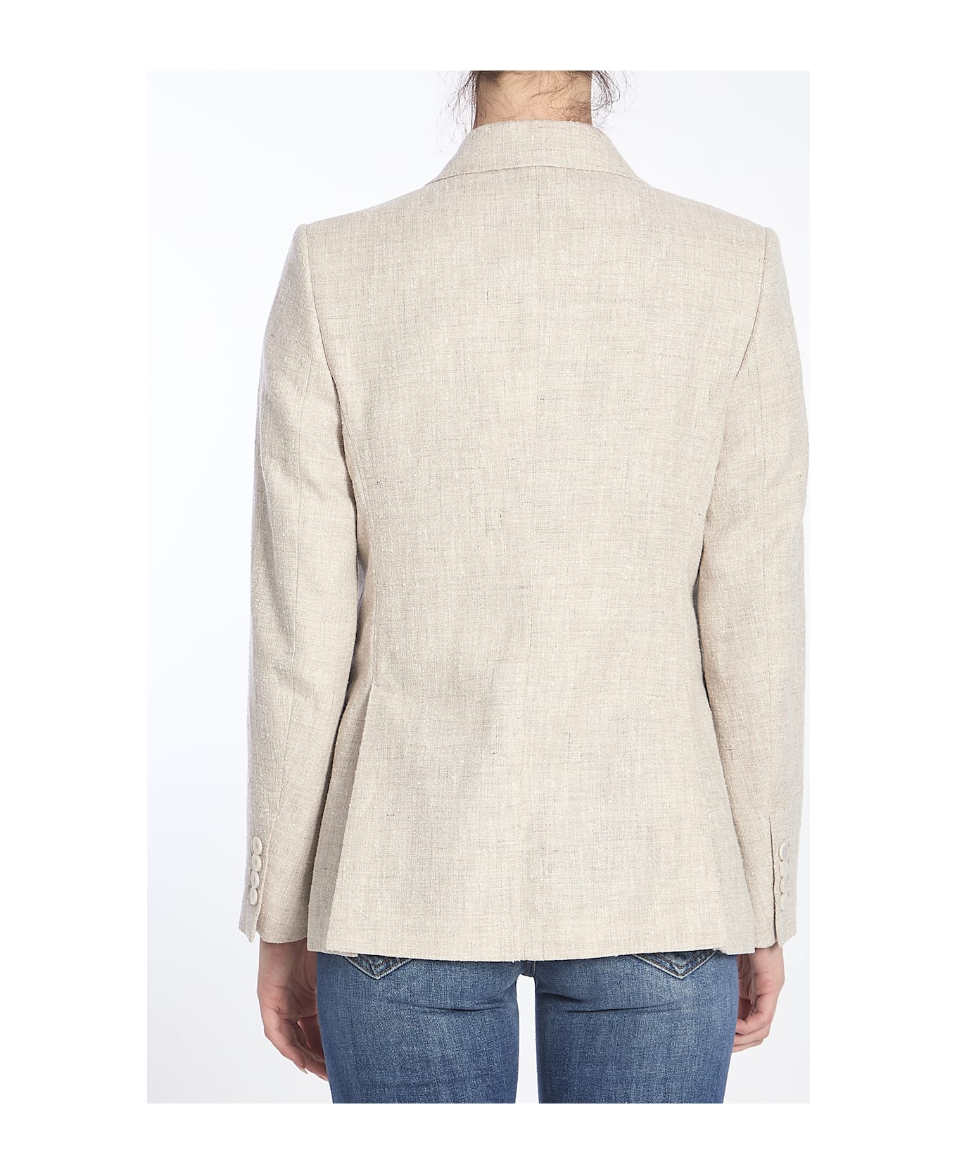 Max Mara Double-breasted Jacket - BEIGE
