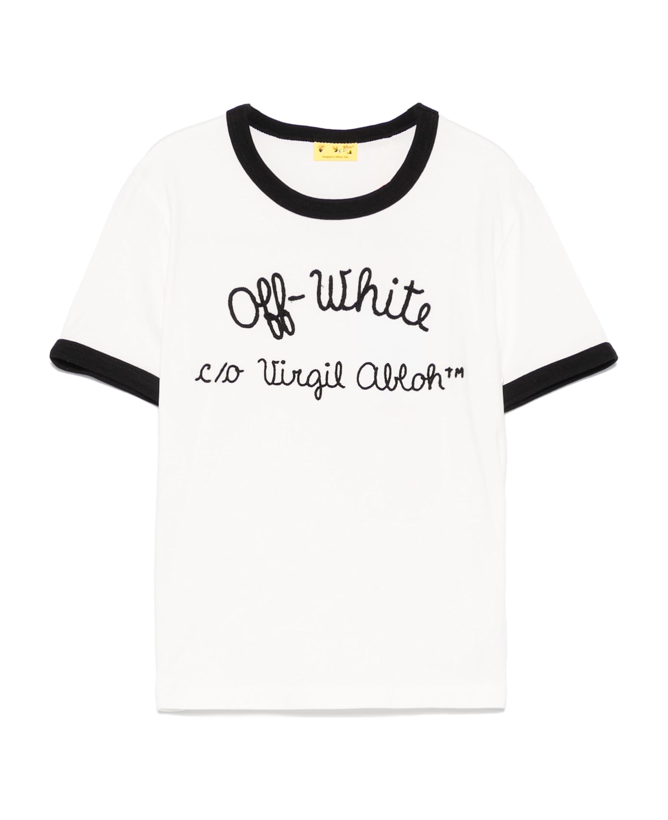 Off-White Ringer Tee Ss - White Black