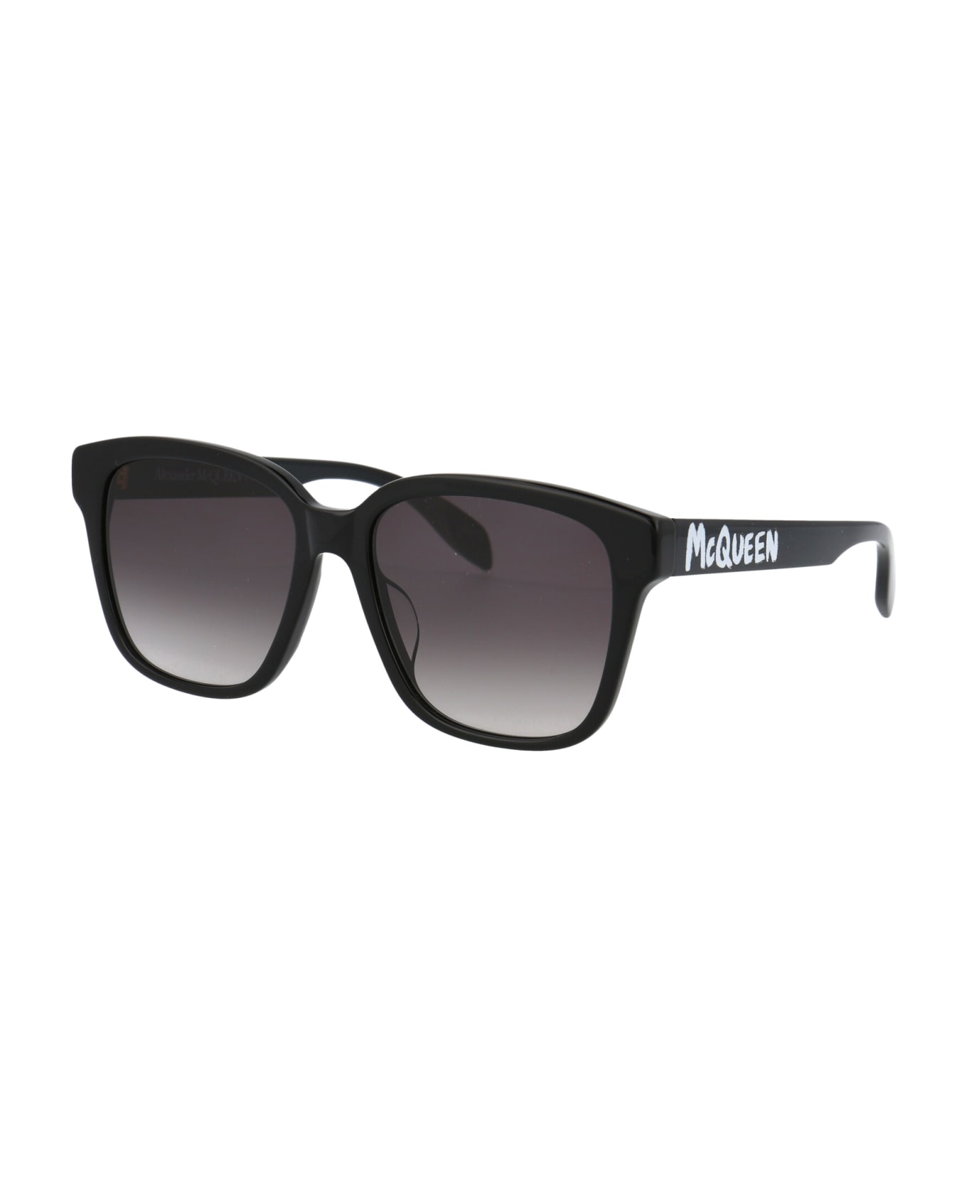 Alexander McQueen Eyewear Am0331sk Sunglasses - 001 BLACK BLACK GREY