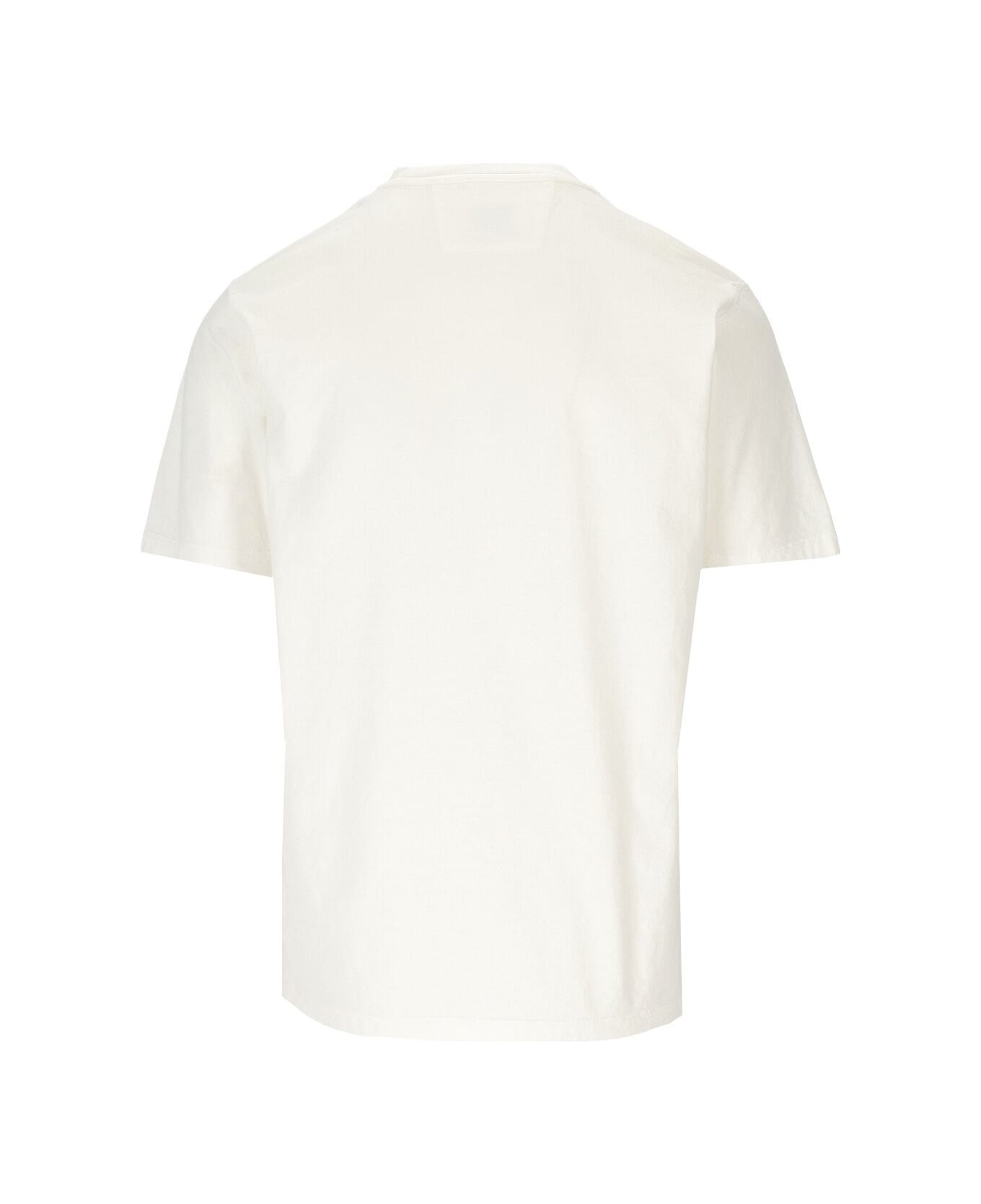 C.P. Company Jersey 24/1 Blurred Off-white T-shirt - White