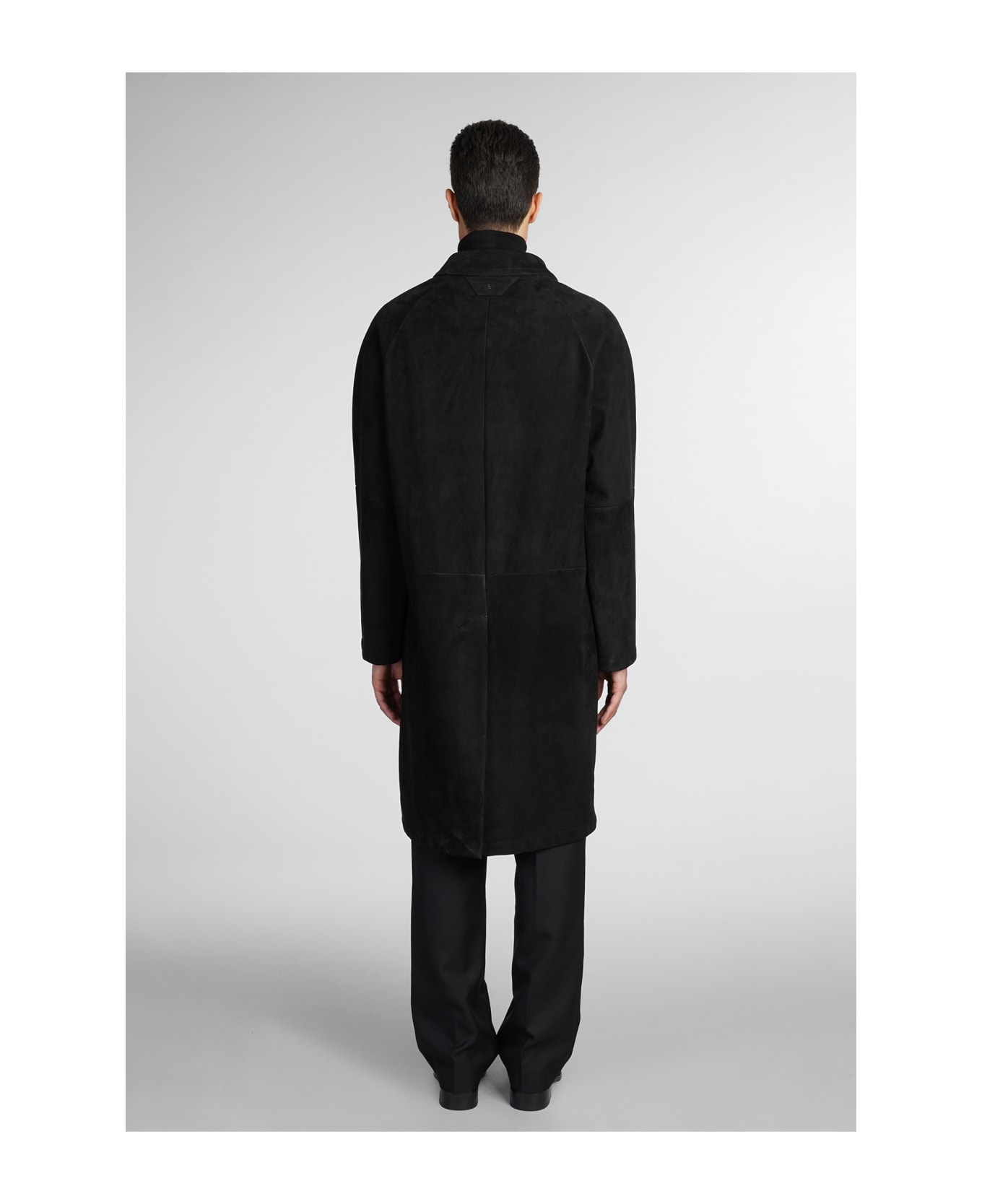 Salvatore Santoro Coat In Black Leather