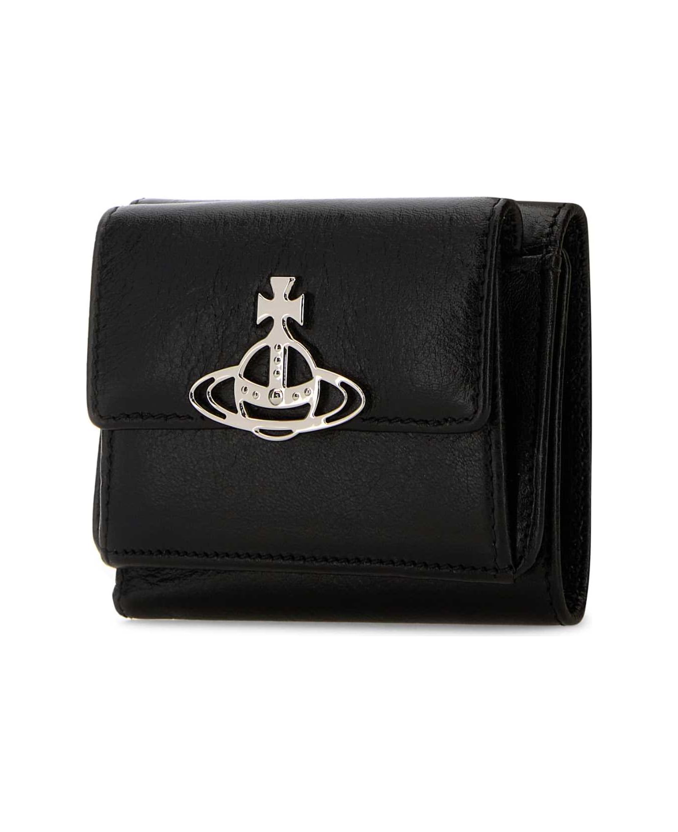 Vivienne Westwood Black Leather Wallet - Black