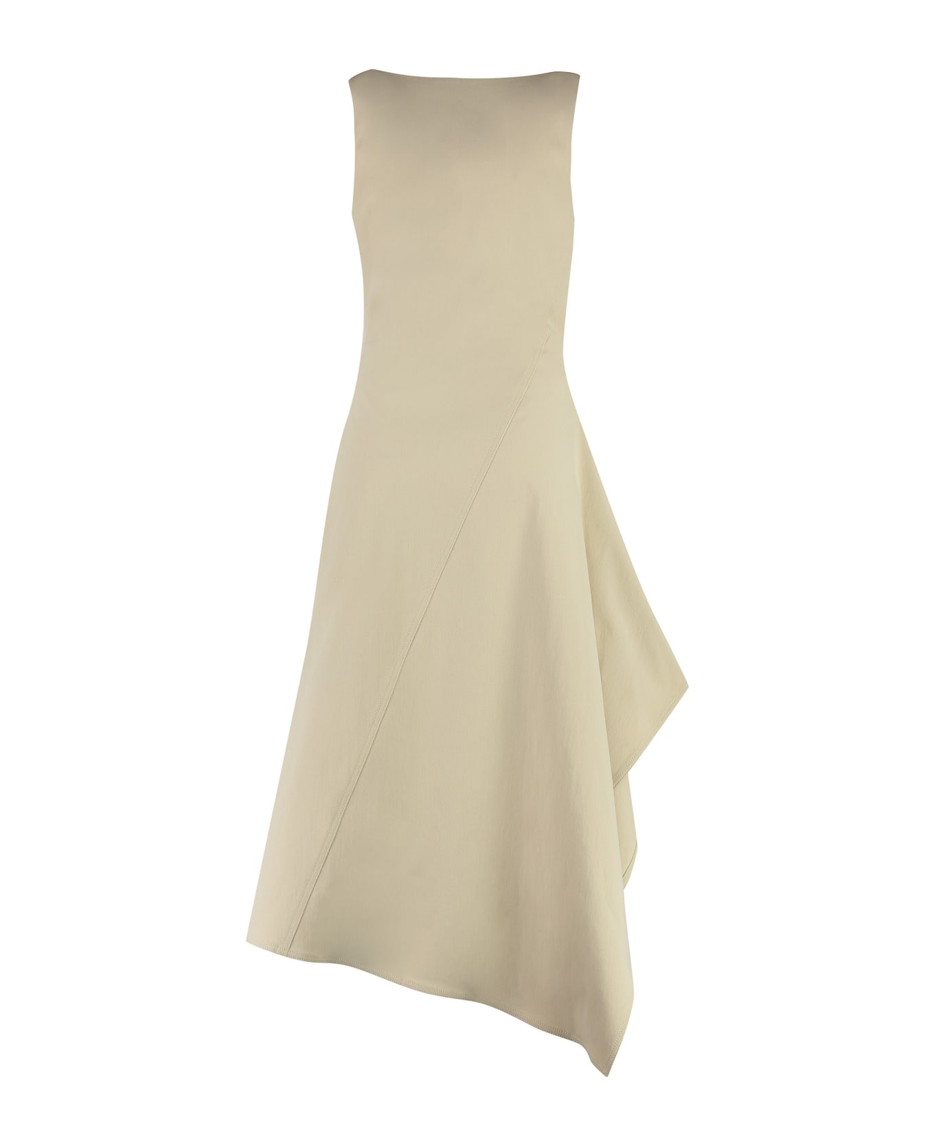 Bottega Veneta Cotton Midi-dress - Beige